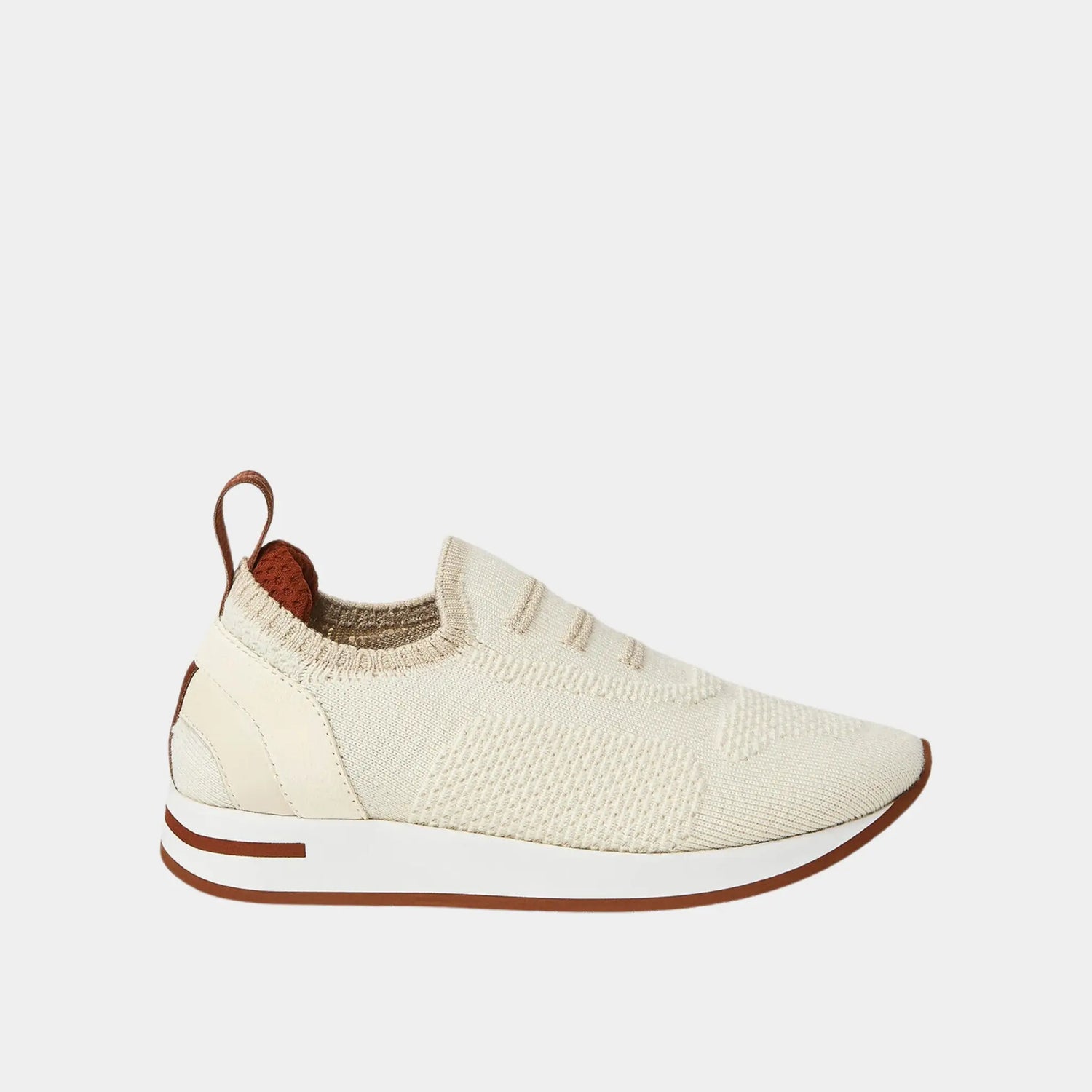 Loro Piana 360 LP Flexy Walk Kids Sneaker Wish Wool, Coconut Milk, Side