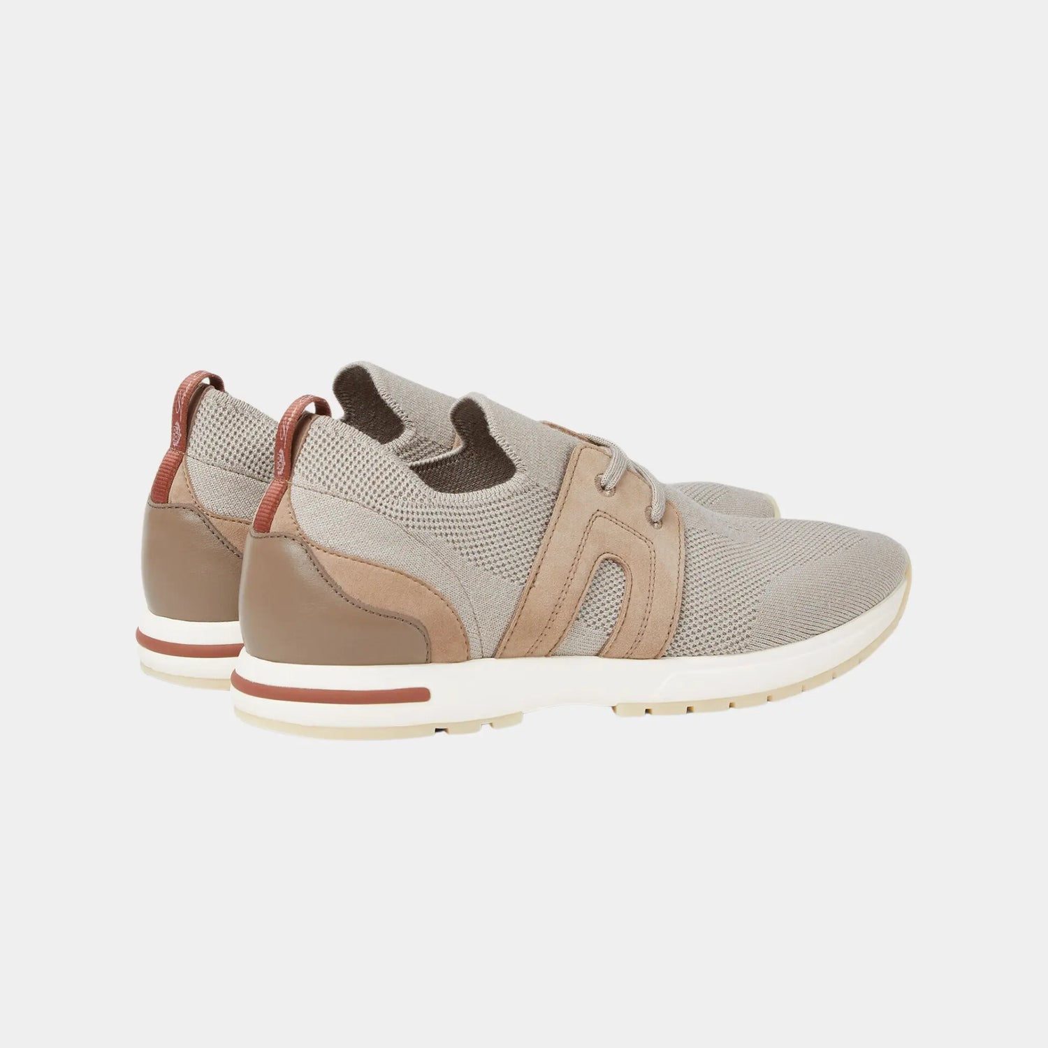 Loro Piana 360 LP Lady Flexy Walk Sneaker Virgin Wool, Dove, Back