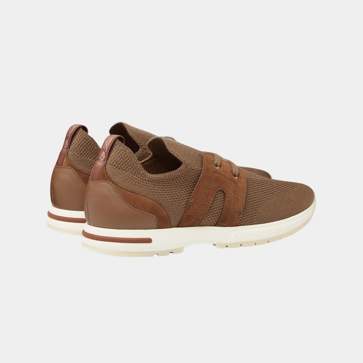 Loro Piana 360 LP Lady Flexy Walk Sneaker Virgin Wool, Mole, Back