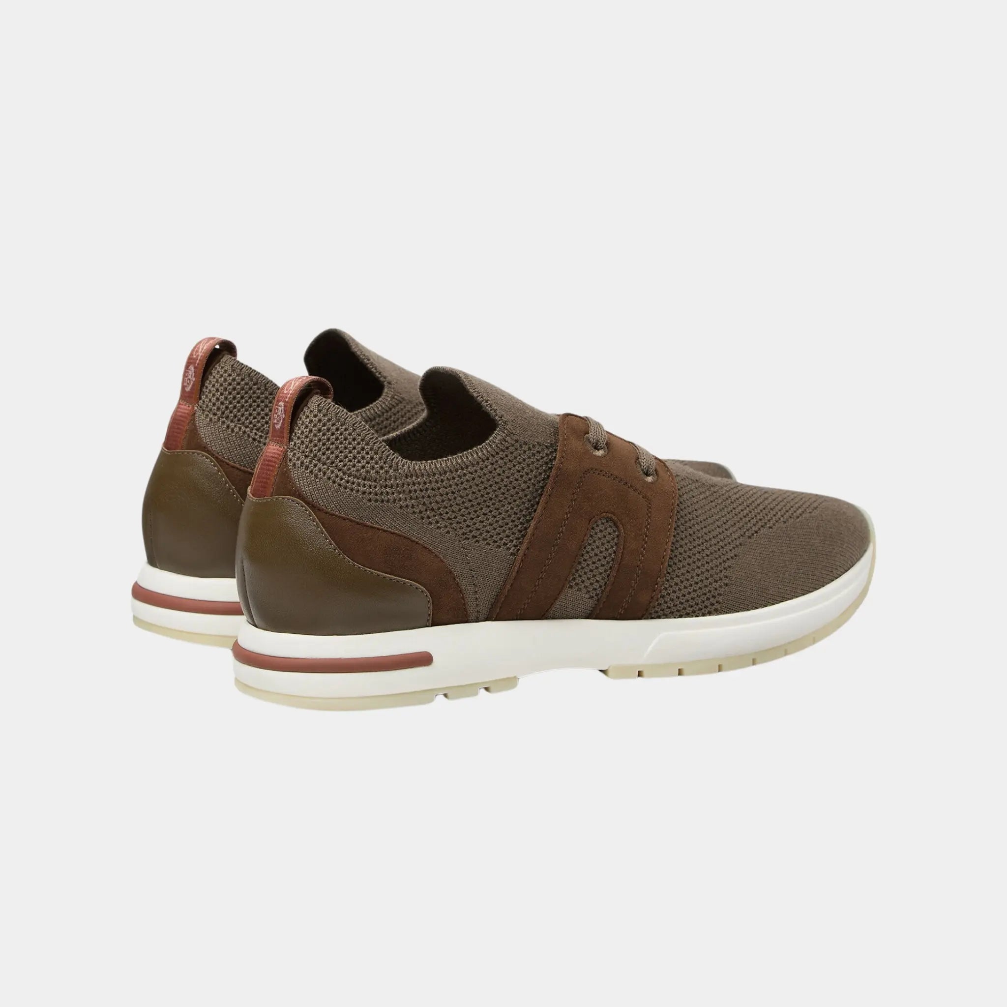Loro Piana 360 LP Lady Flexy Walk Sneaker in Virgin Wool, Moorland, Back