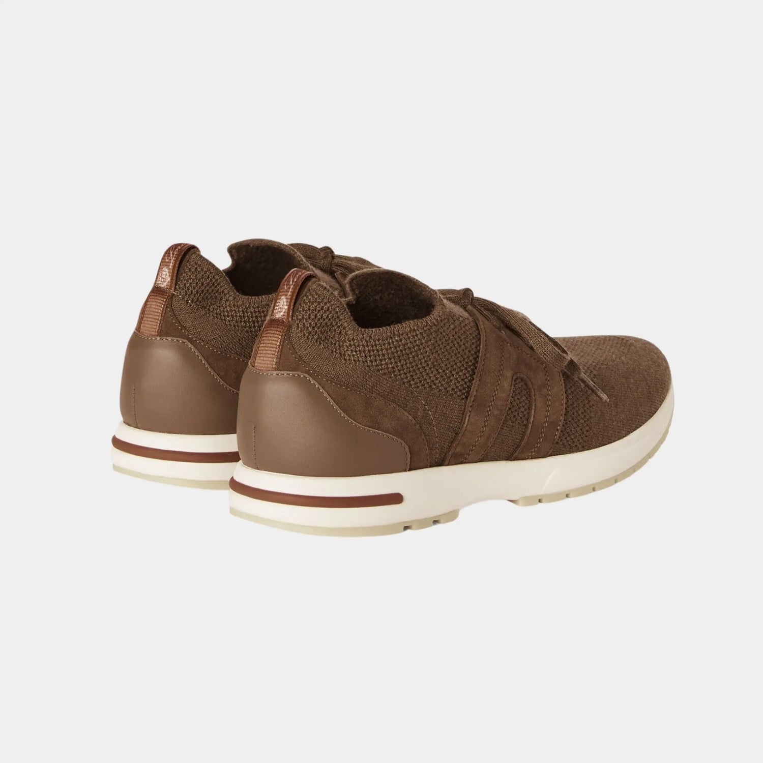 Loro Piana 360 LP Lady Flexy Walk Sneaker Virgin Wool, Tundra, Back