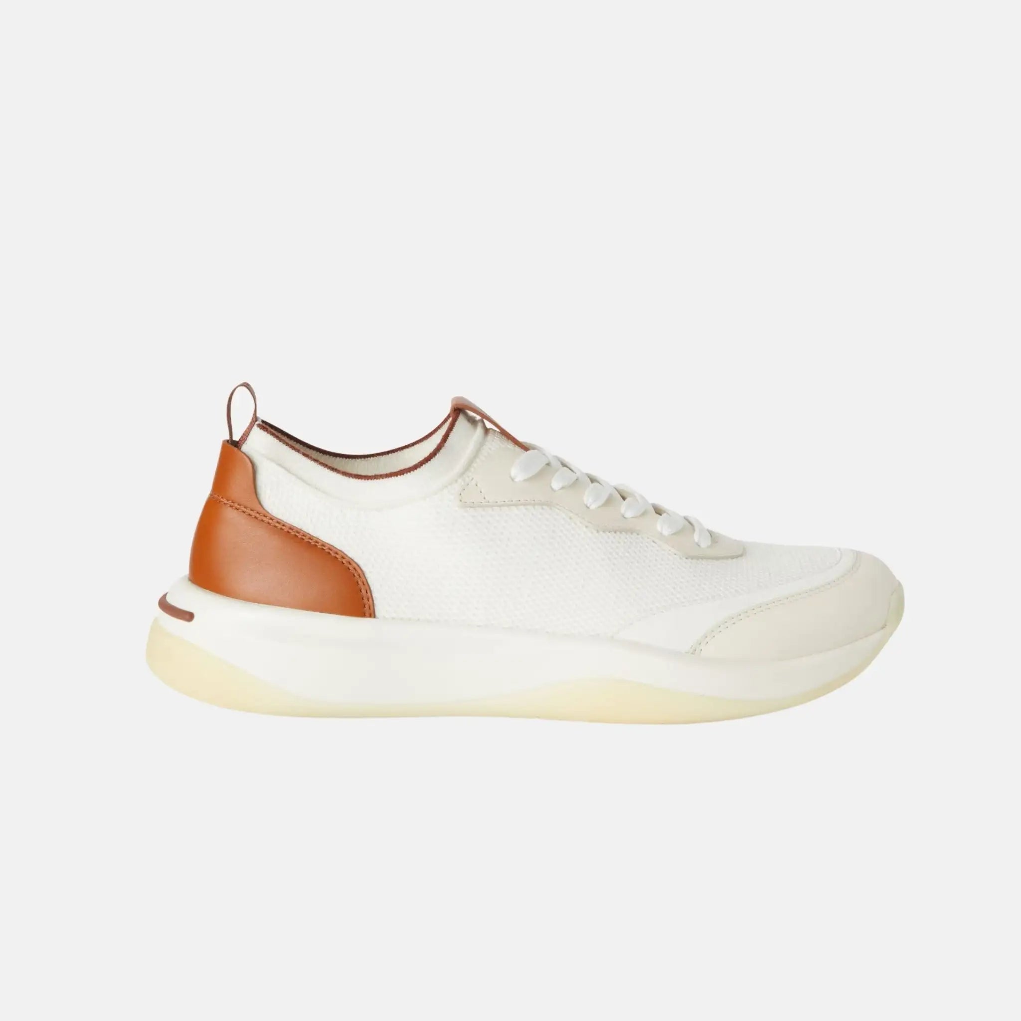 Loro Piana 410 LP Walk Wish Sneaker Virgin Wool, White, Side