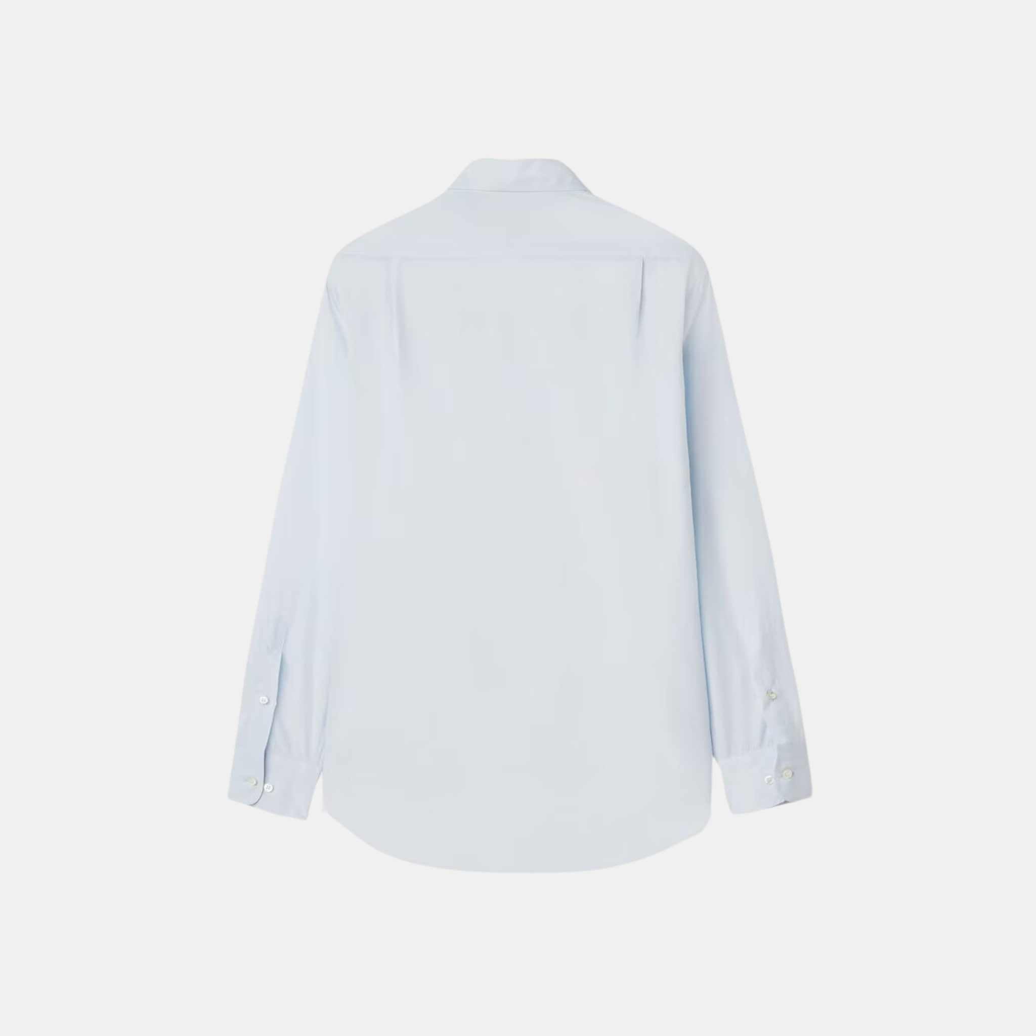 Loro Piana André Shirt Cotton, Azure, Back