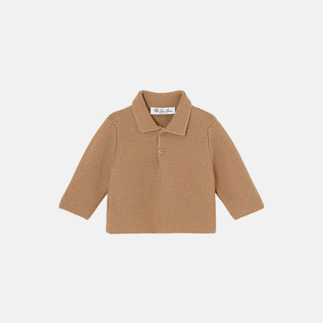 Loro Piana Baby Soft Cloud Polo Shirt Cashmere, Front