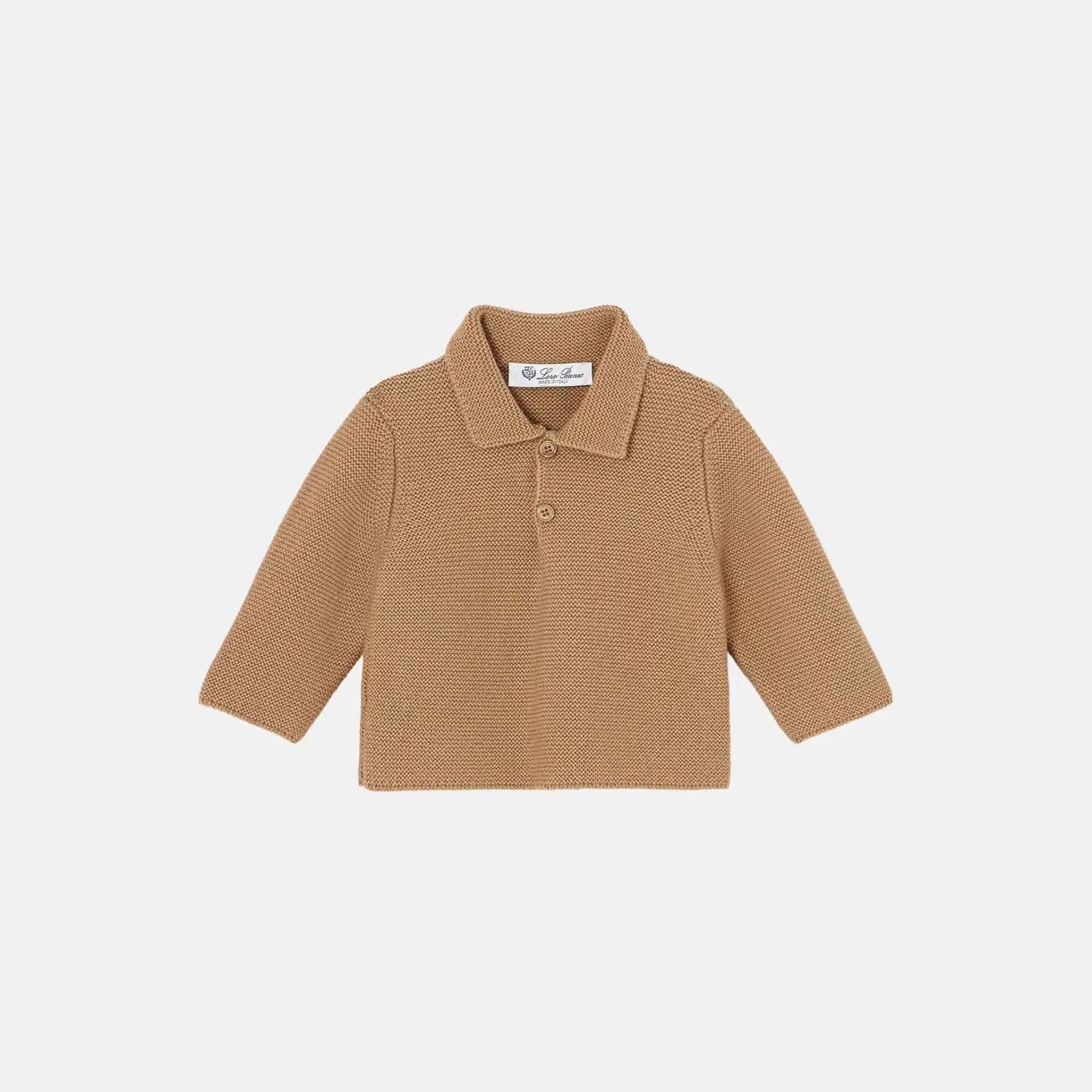 Loro Piana Baby Soft Cloud Polo Shirt Cashmere, Front