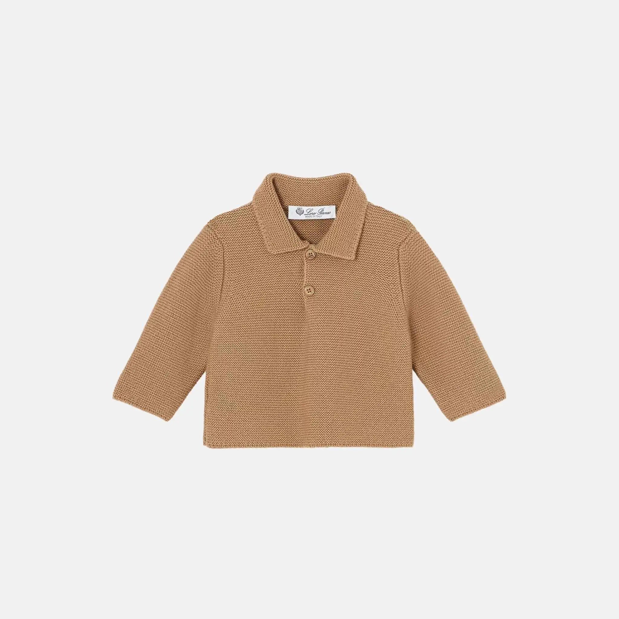 Loro Piana Baby Soft Cloud Polo Shirt Cashmere, Front