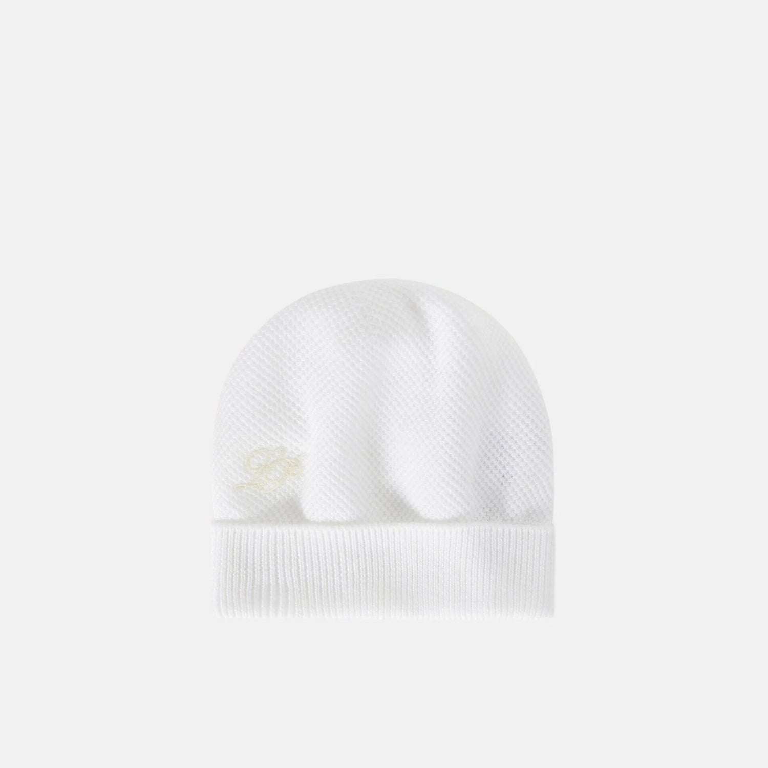 Loro Piana Baby Sunrise Beanie Cotton, Optical White