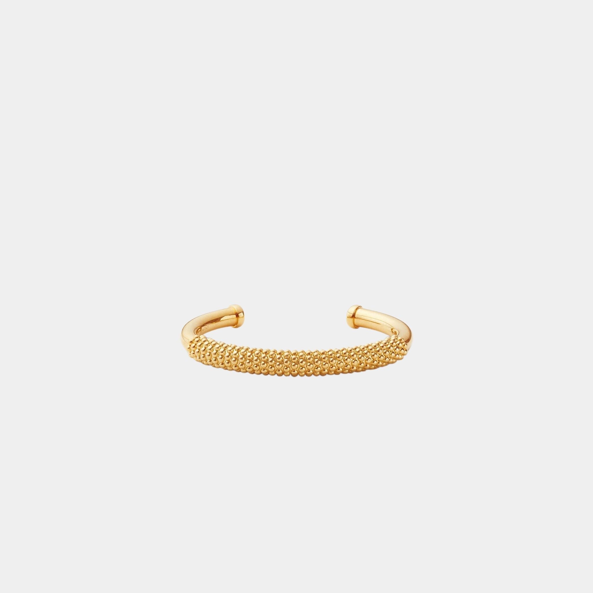 Loro Piana Bubble Bracelet Brass, Soft Gold, Front