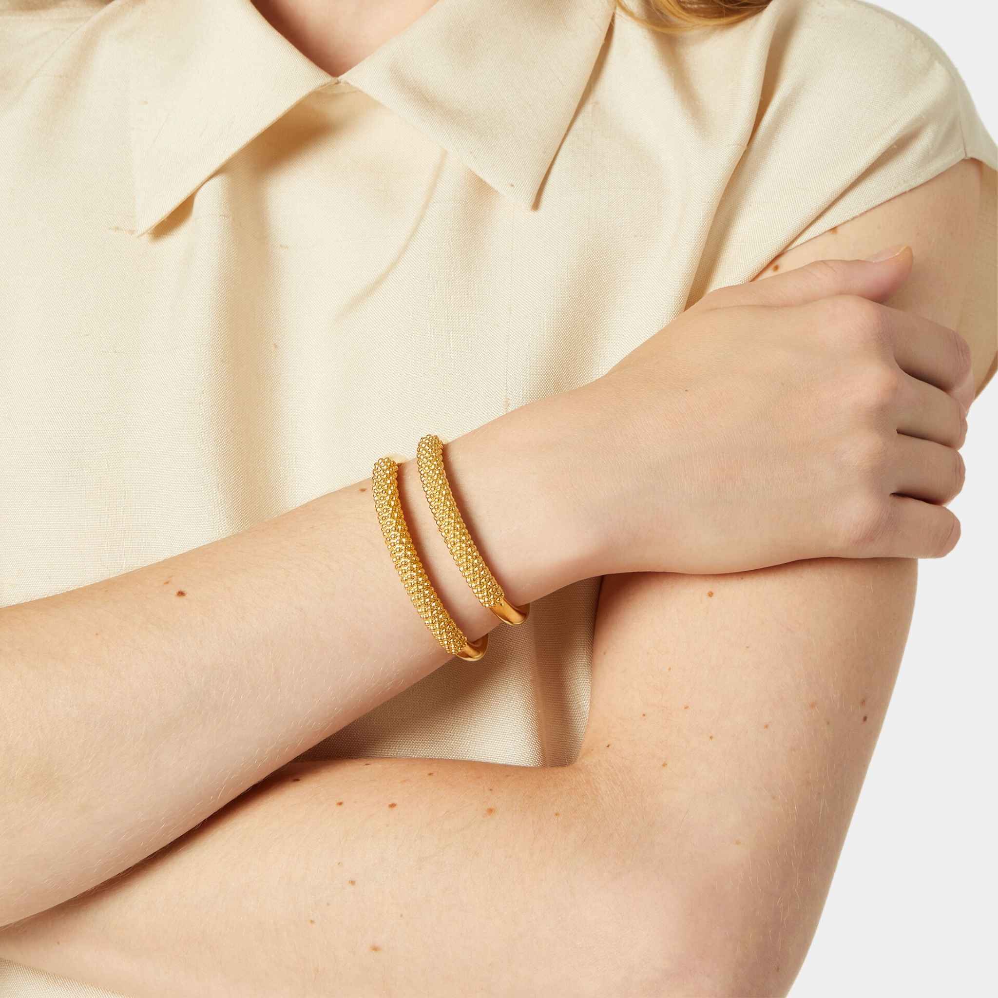 Loro Piana Bubble Bracelet Brass, Soft Gold, Model