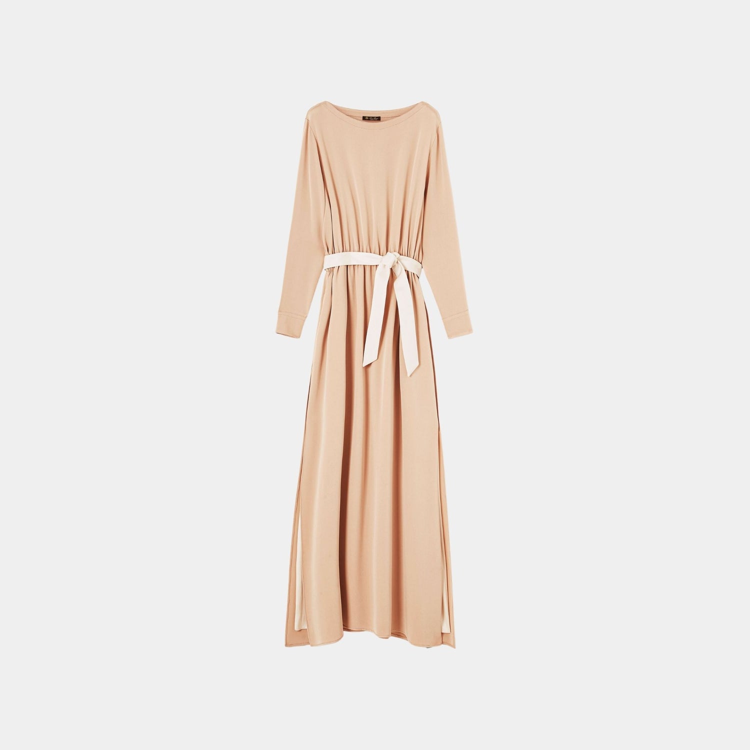 Loro Piana Cicely Dress Silk, Creamed Honey, Front