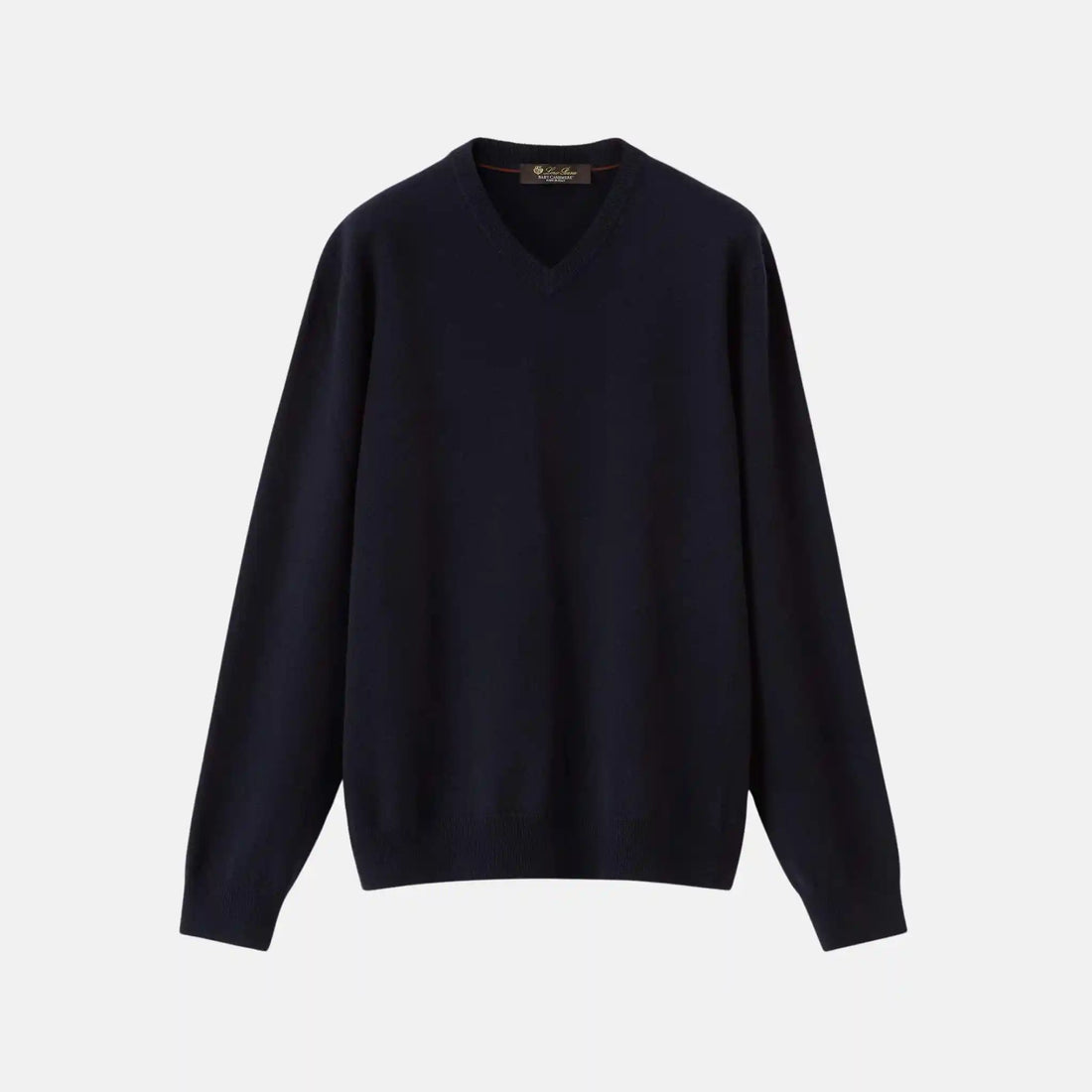 Loro Piana Classic Sweater Baby Cashmere, Navy Blue, Front