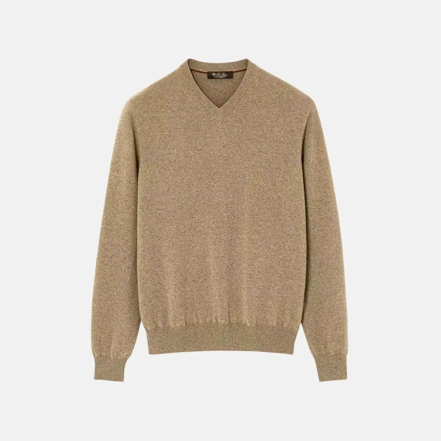 Loro Piana Classic Sweater Baby Cashmere, Wood Grain, Front