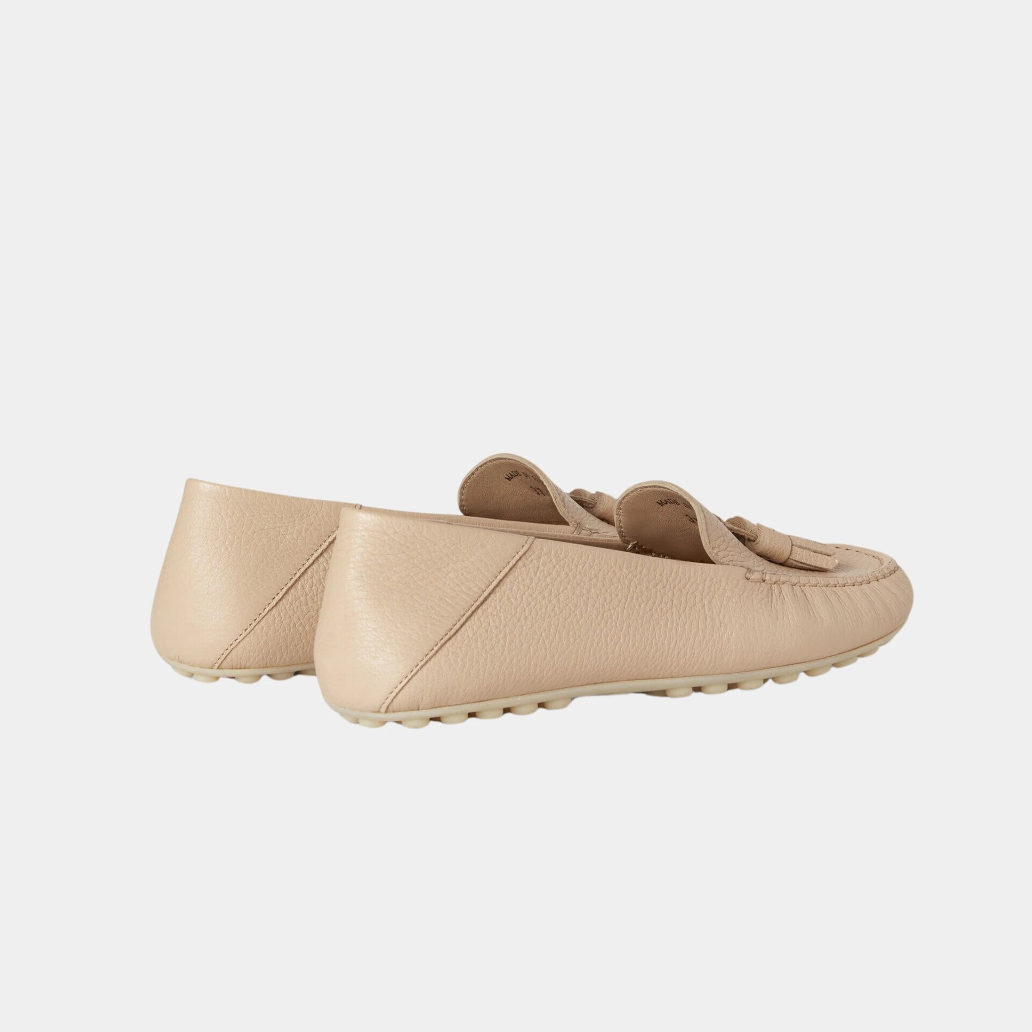 Loro Piana Dot Sole Walk Loafer in Deerskin, Natural Light Camel, Back
