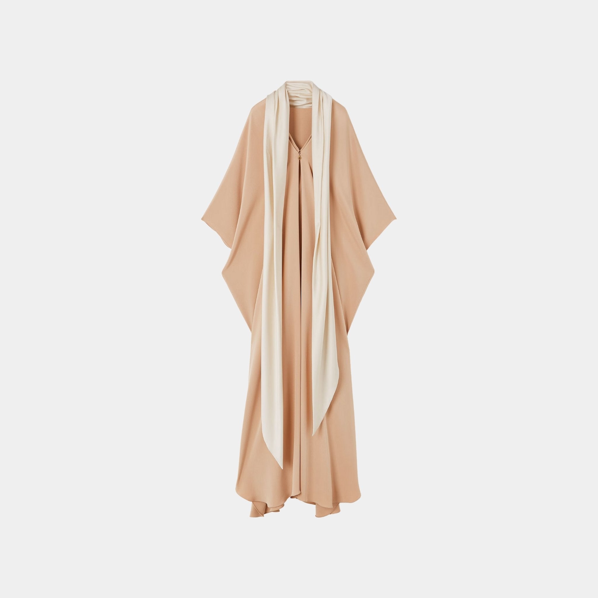 Loro Piana Elin Dress Silk, Creamed Honey, Back