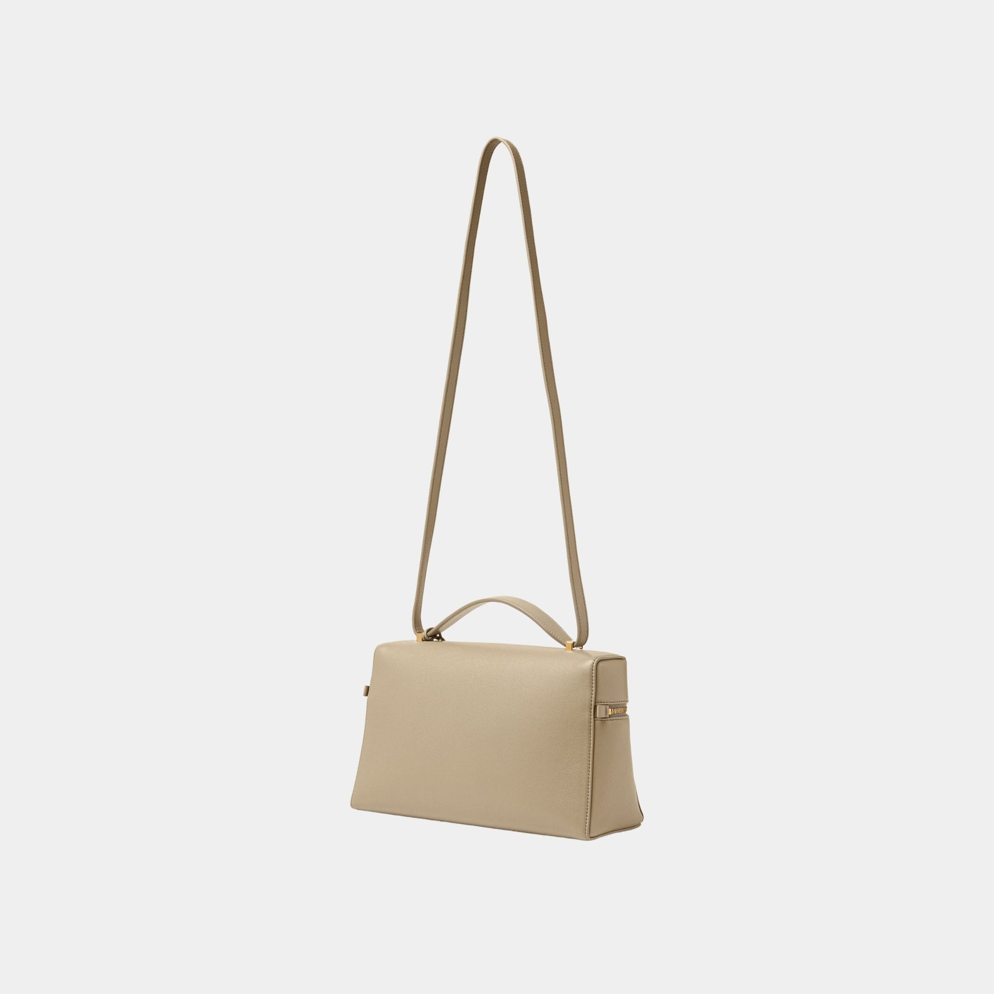 Loro Piana Extra Bag L27 Calfskin, Dried Taragon, Back