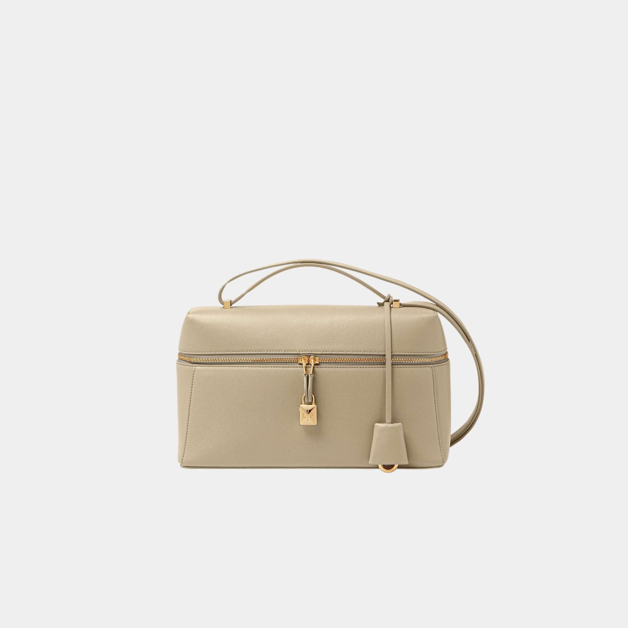 Loro Piana Extra Bag L27 Calfskin, Dried Taragon, Front