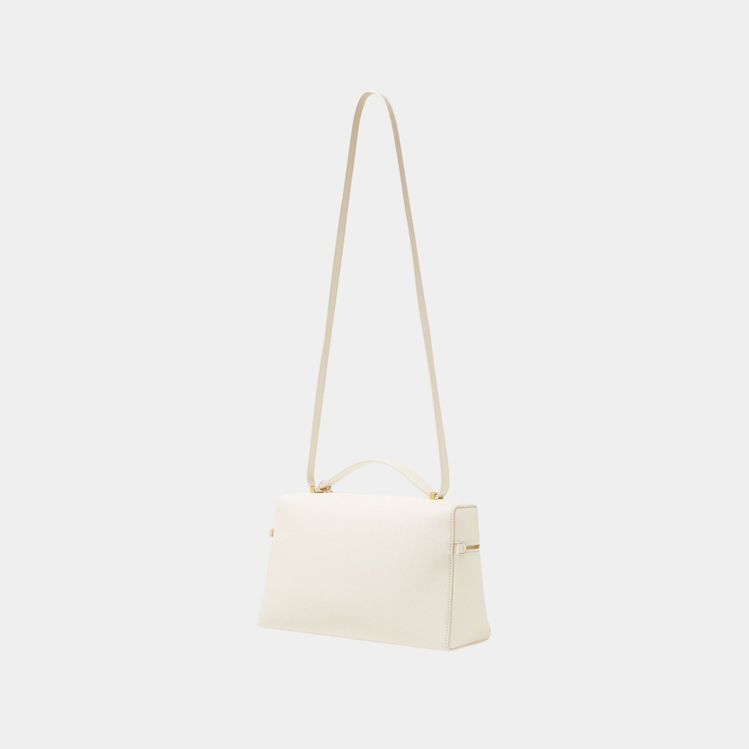 Loro Piana Extra Bag L27 Calfskin, Whisper White, Back