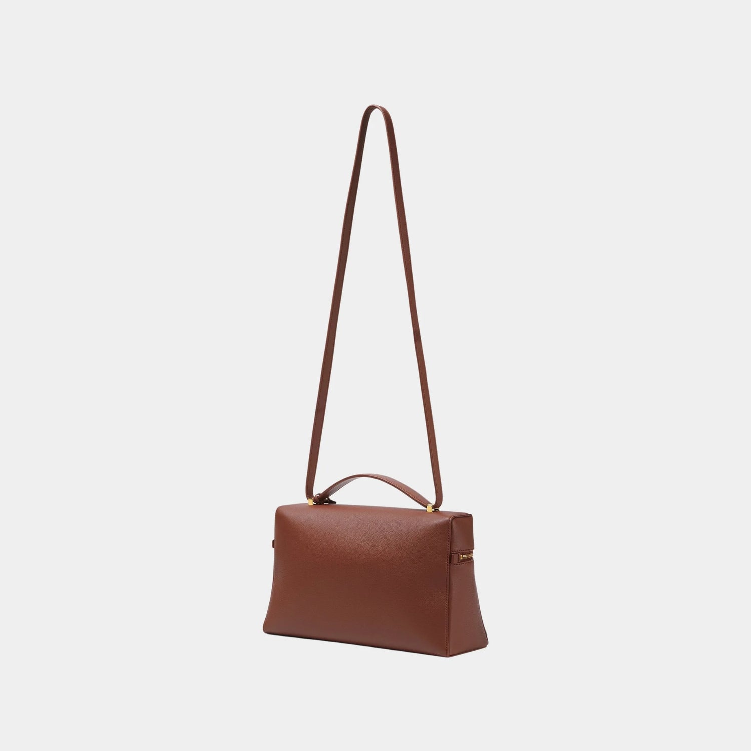 Loro Piana Extra Bag L27 In Calfskin, Burnt  Tan, Back