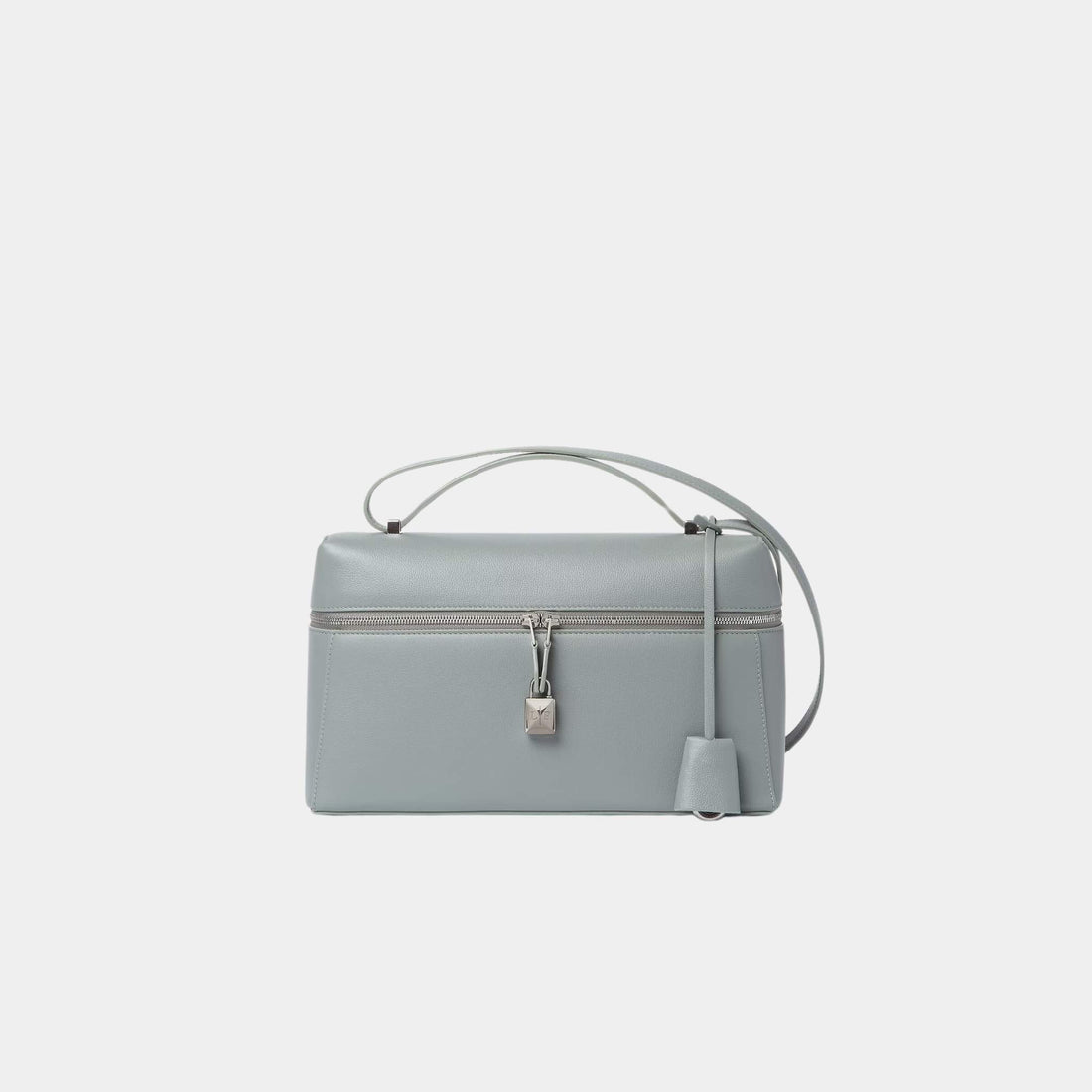 Loro Piana Extra Bag L27 In Calfskin, Eucalyptus, Front