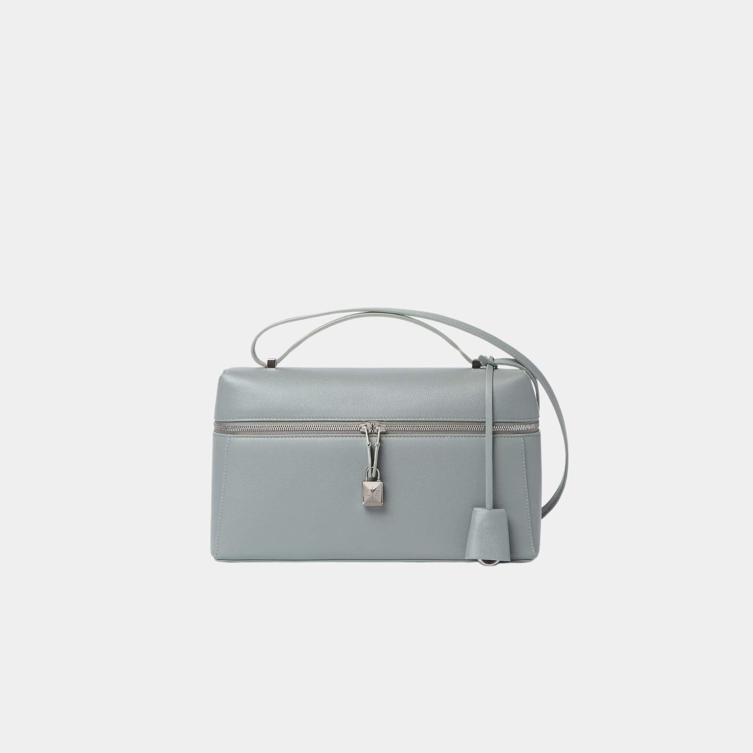 Loro Piana Extra Bag L27 In Calfskin, Eucalyptus, Front