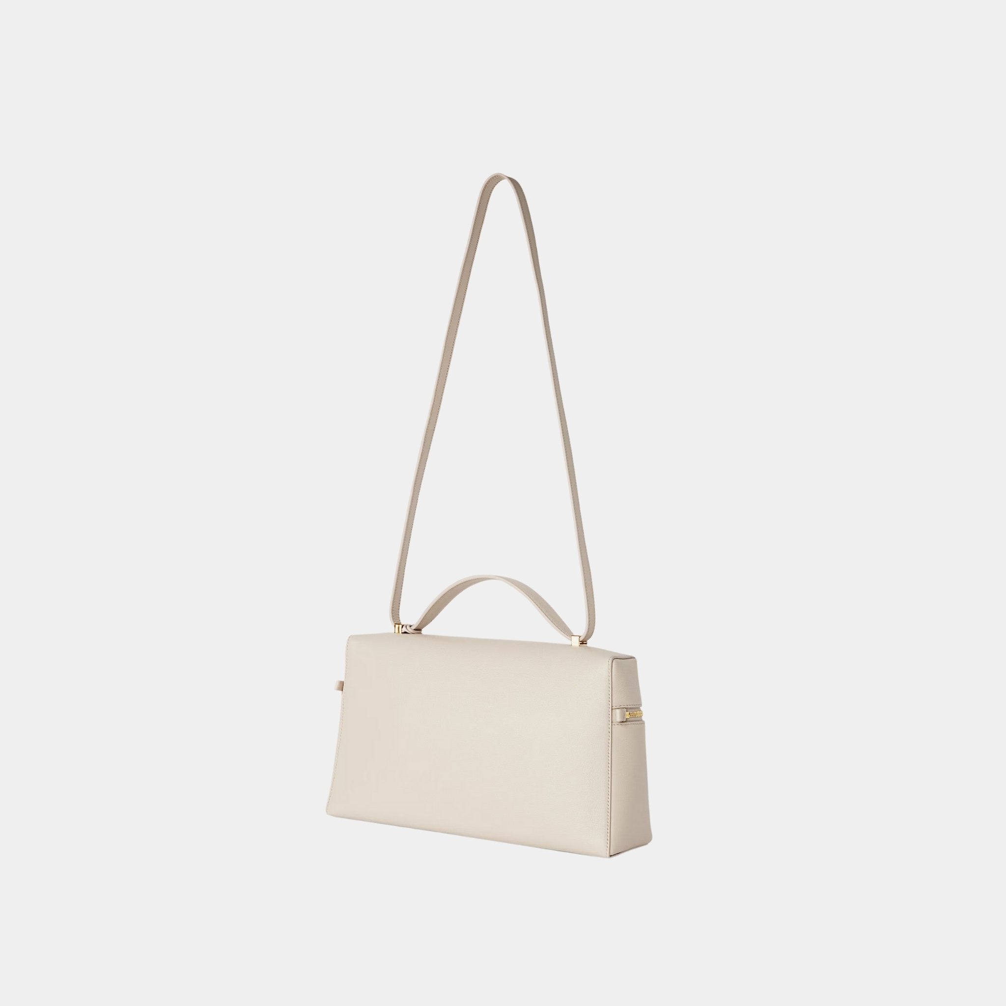 Loro Piana Extra Bag L27 In Calfskin, Light Travertine, Back