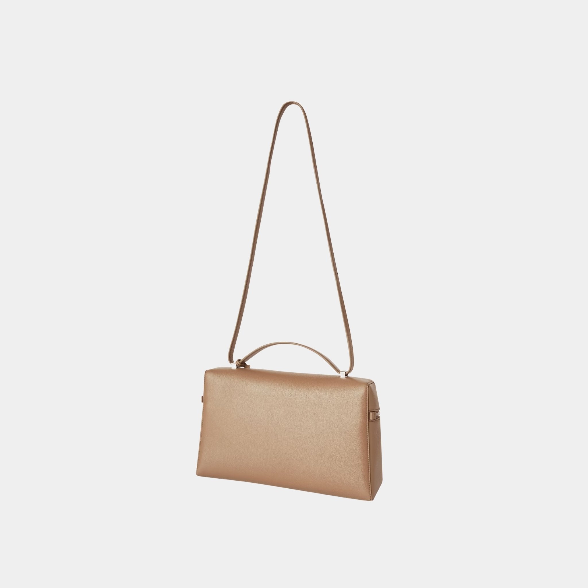 Loro Piana Extra Bag L27 In Calfskin, Warm Mastic, Back