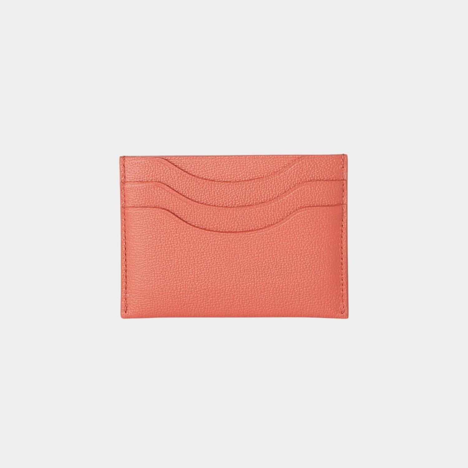 Loro Piana Extra Cardholder Calfskin, Coral Fiction, Back