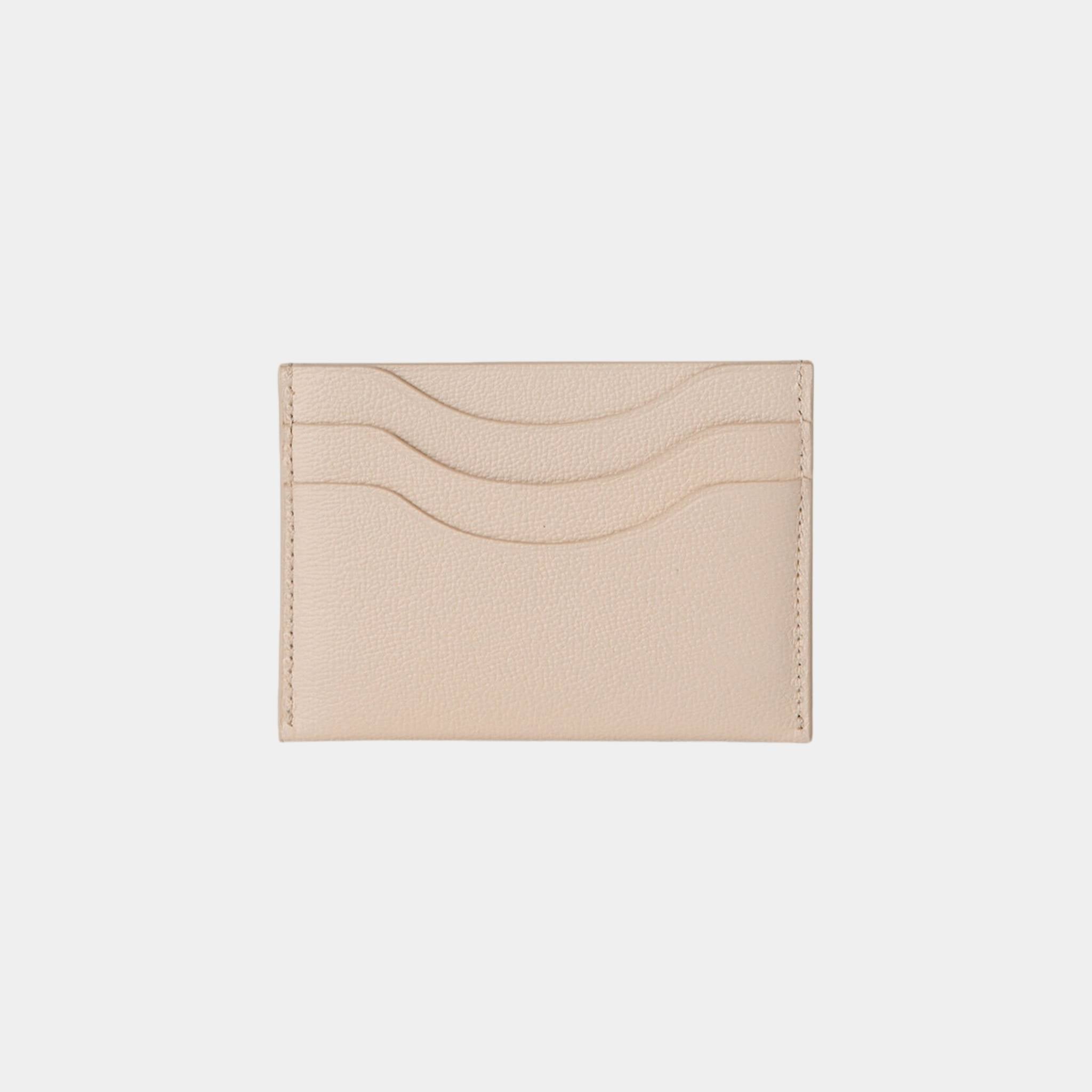 Loro Piana Extra Cardholder Calfskin, Creamed Honey, Back