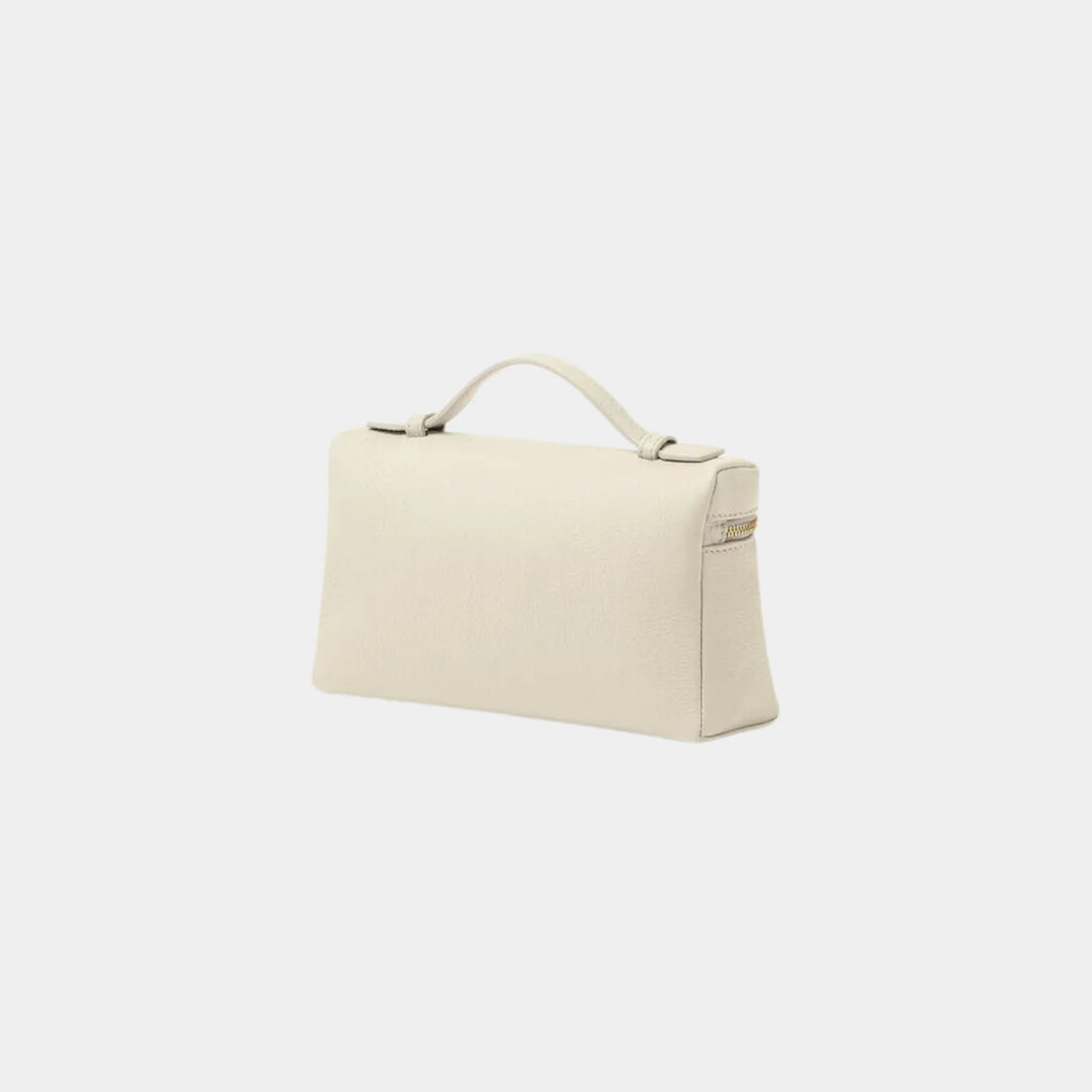 Loro Piana إكسترا بوكيت L19 من جلد عجل محبّب، أبيض همسي، ذهبي شمسي، من الخلف