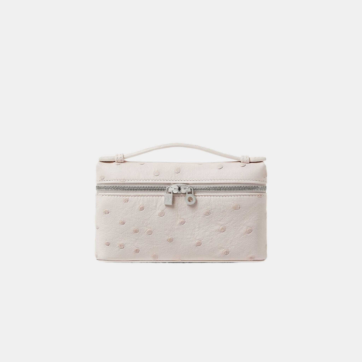 حقيبة Extra Pocket Mini Pouch من جلد النعامة