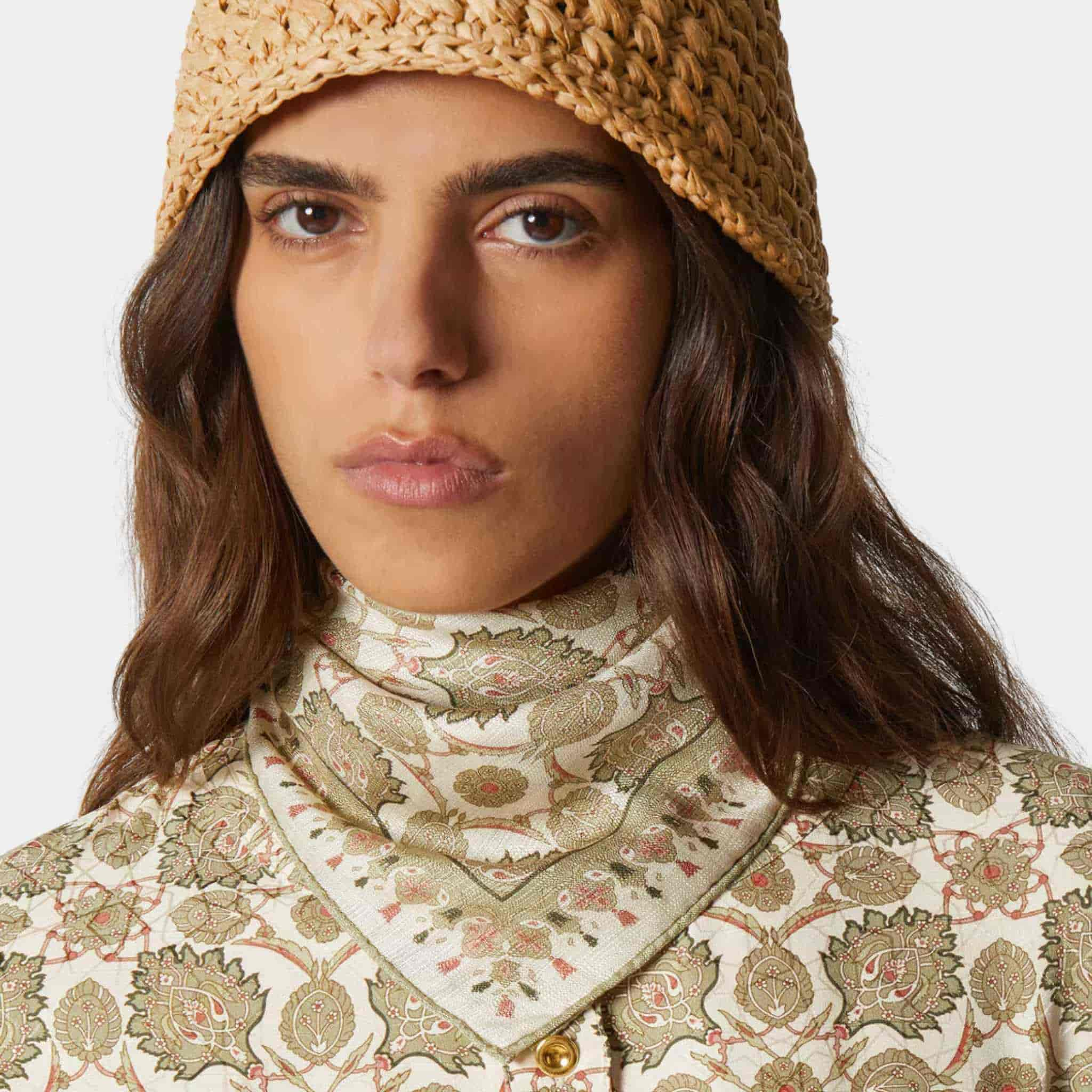 Loro Piana Flower Echoes Foulard Silk, Model