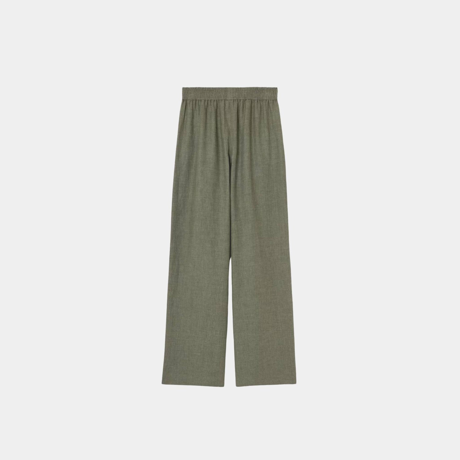 Loro Piana Gianfranco Trousers Linen, Green Landscape, Front