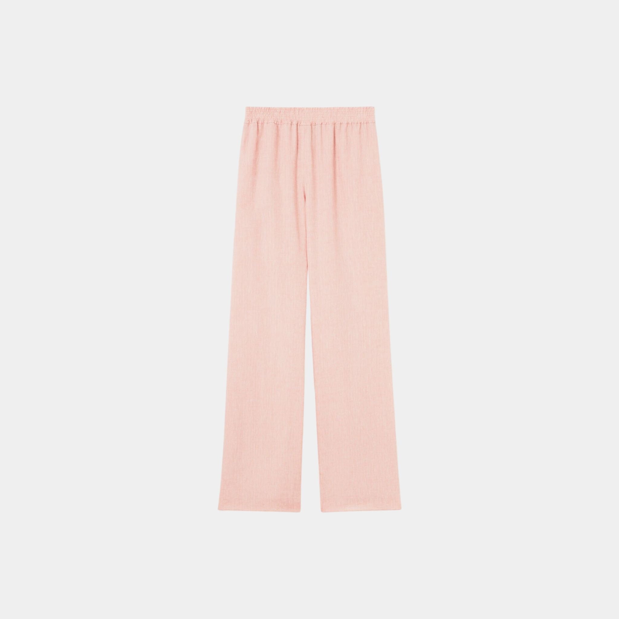 Loro Piana Gianfranco Trousers Linen, Peach Candle, Back