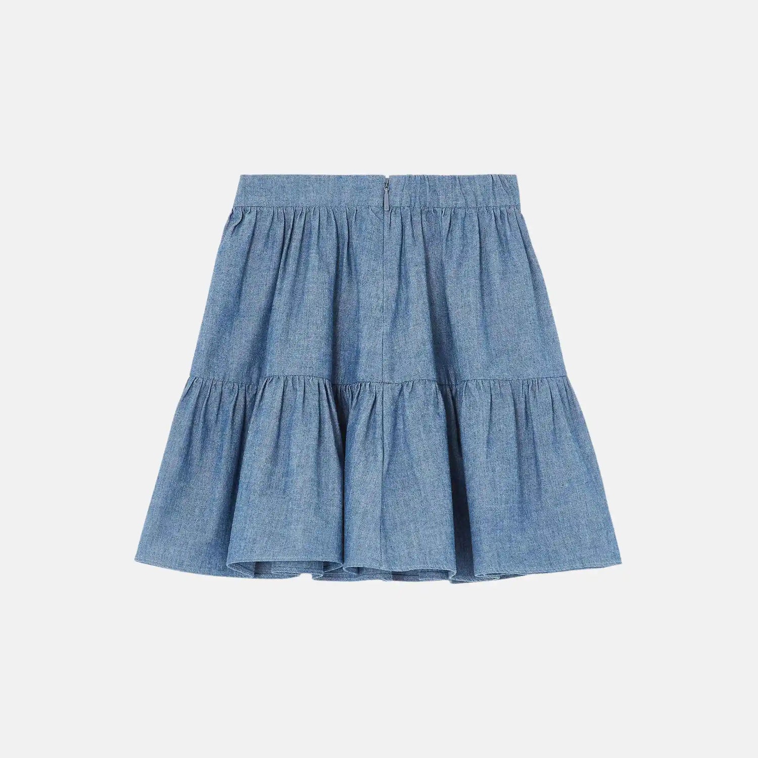 Loro Piana Kids Dalia Skirt in Cotton, Back