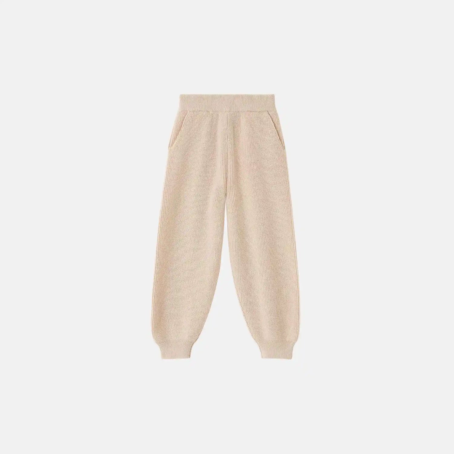 Loro Piana Kids Honey Pants in Cashmere, Blurywood, Front