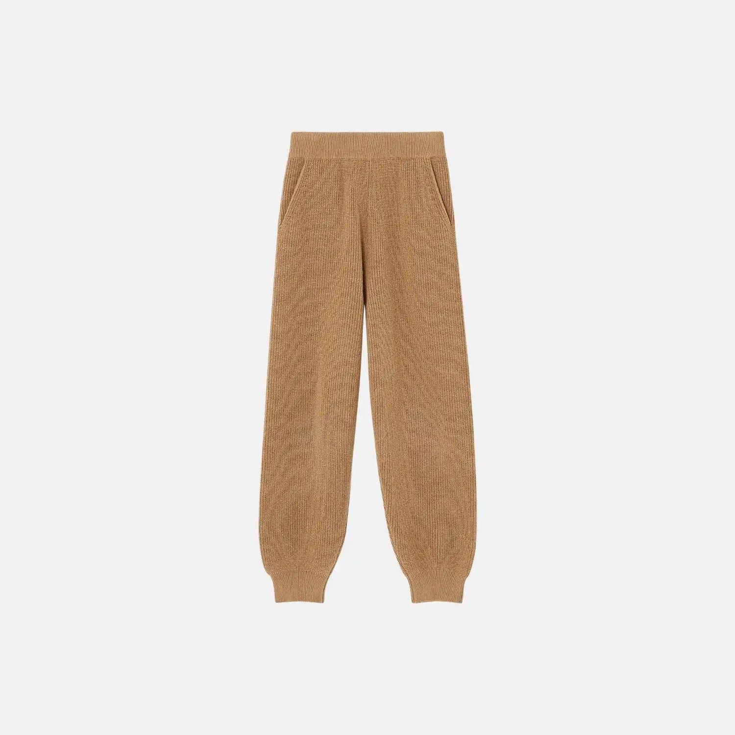 Loro Piana Kids Honey Pants in Cashmere, Sandrift, Front