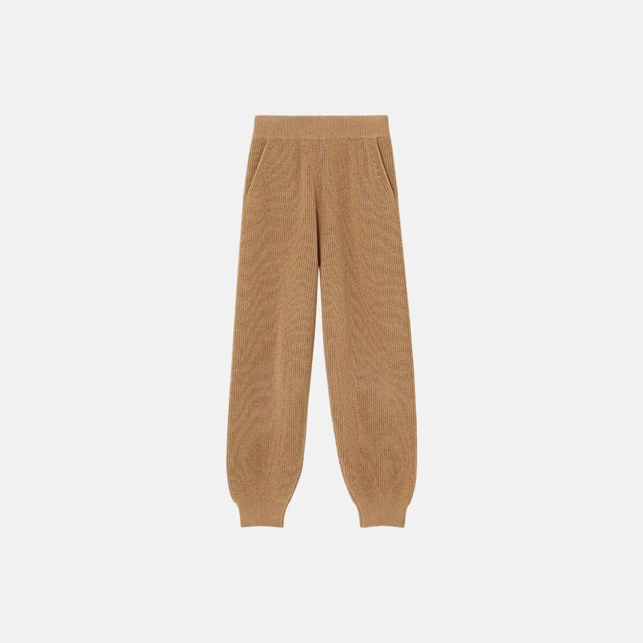 Loro Piana Kids Honey Pants in Cashmere, Sandrift, Front