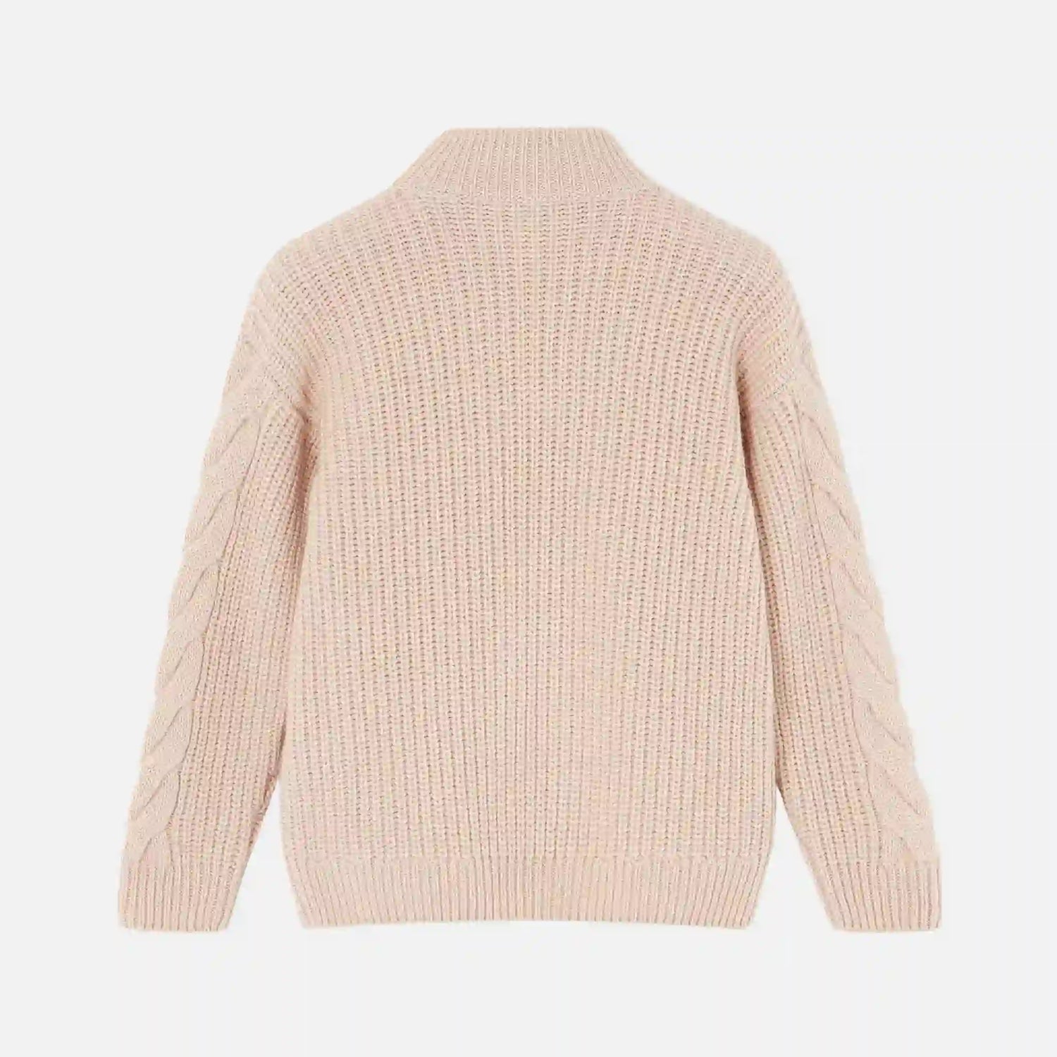 Loro Piana Kids Honey Sweater in Cashmere, Burlywood, Back
