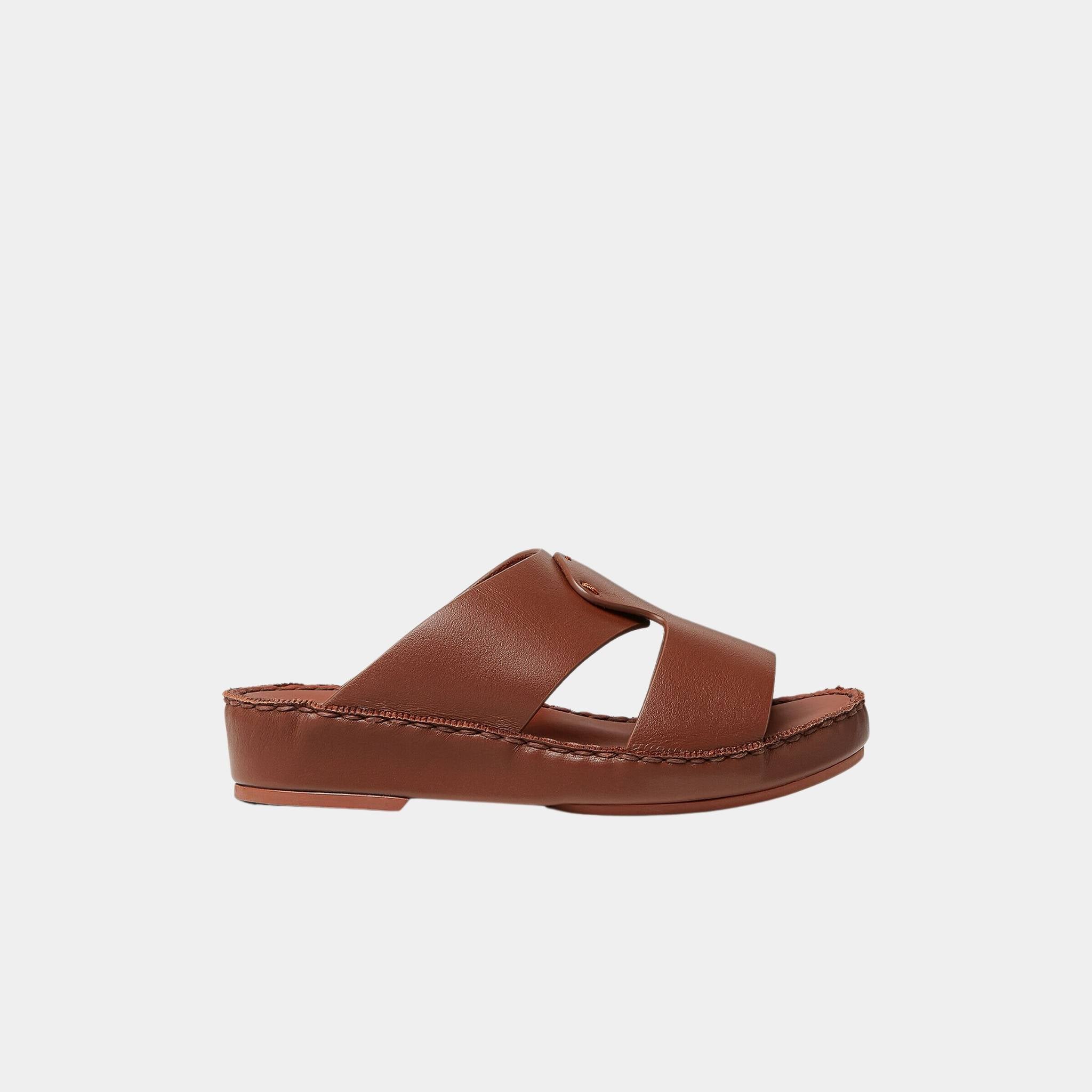 Loro Piana Kids New Heart Sandal Calfskin, Leather, Side