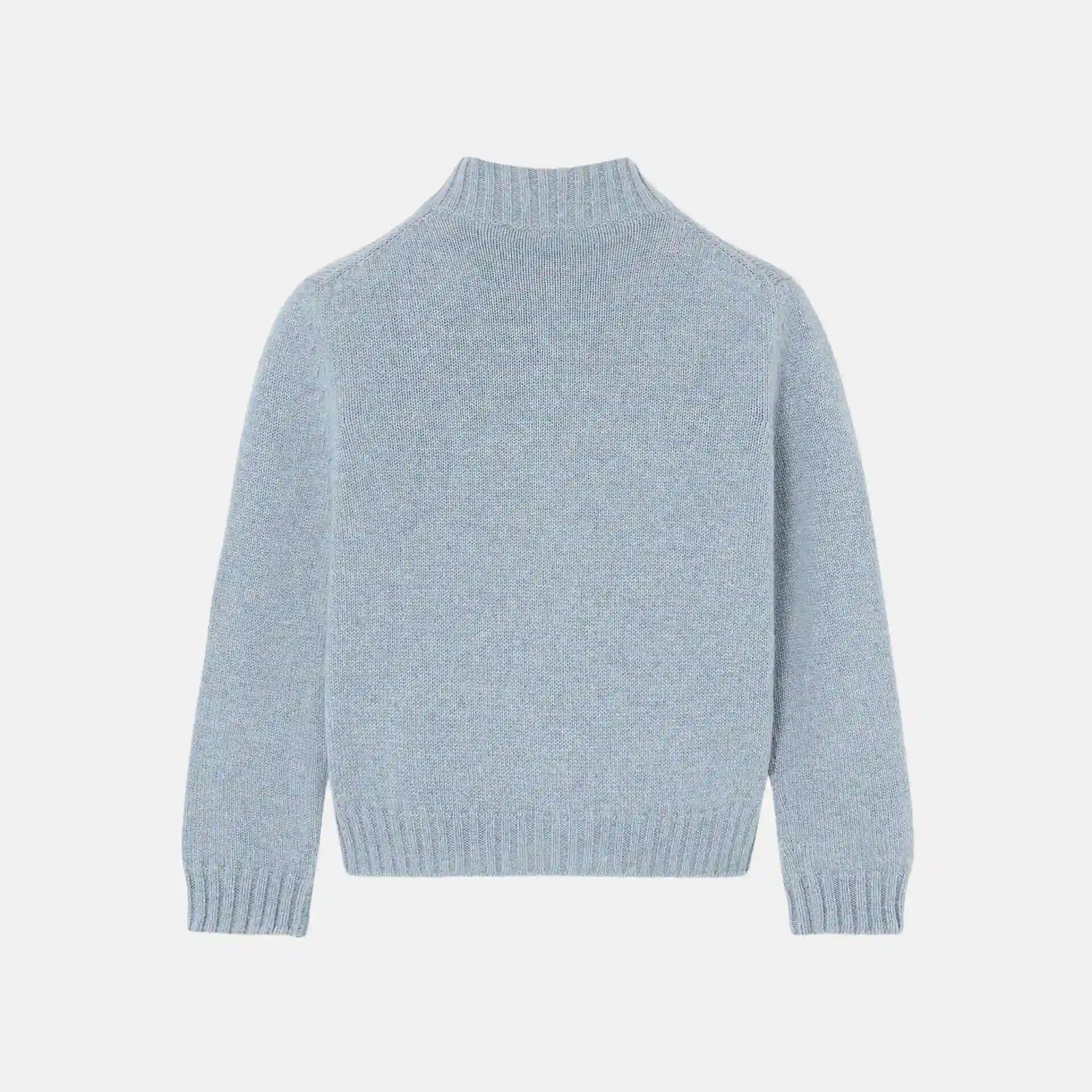 Loro Piana Kids Parksville Bomber Jacket Baby Cashmere, Clear Day Melange, Back