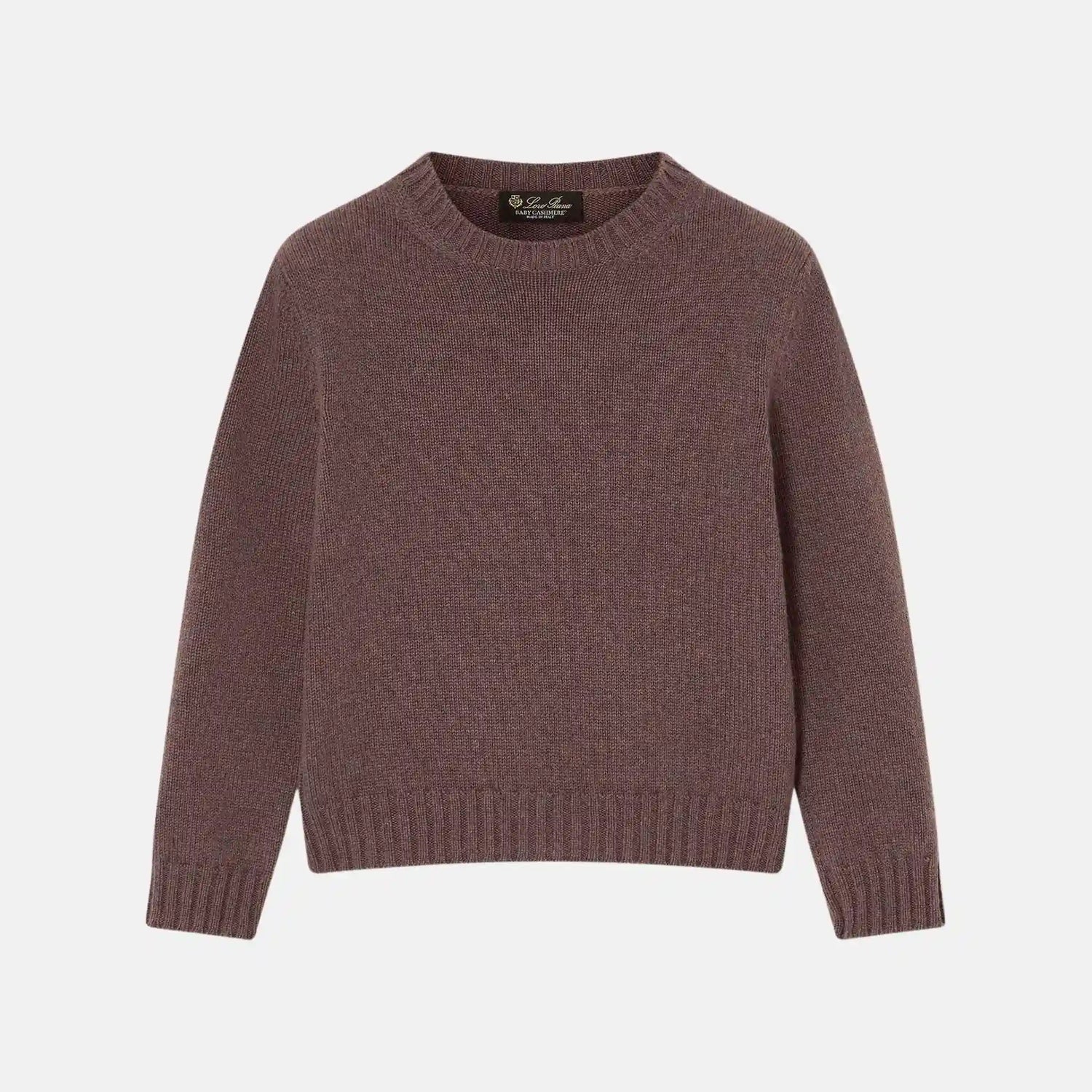 Loro Piana Kids Parksville Crewneck in Baby Cashmere, Front