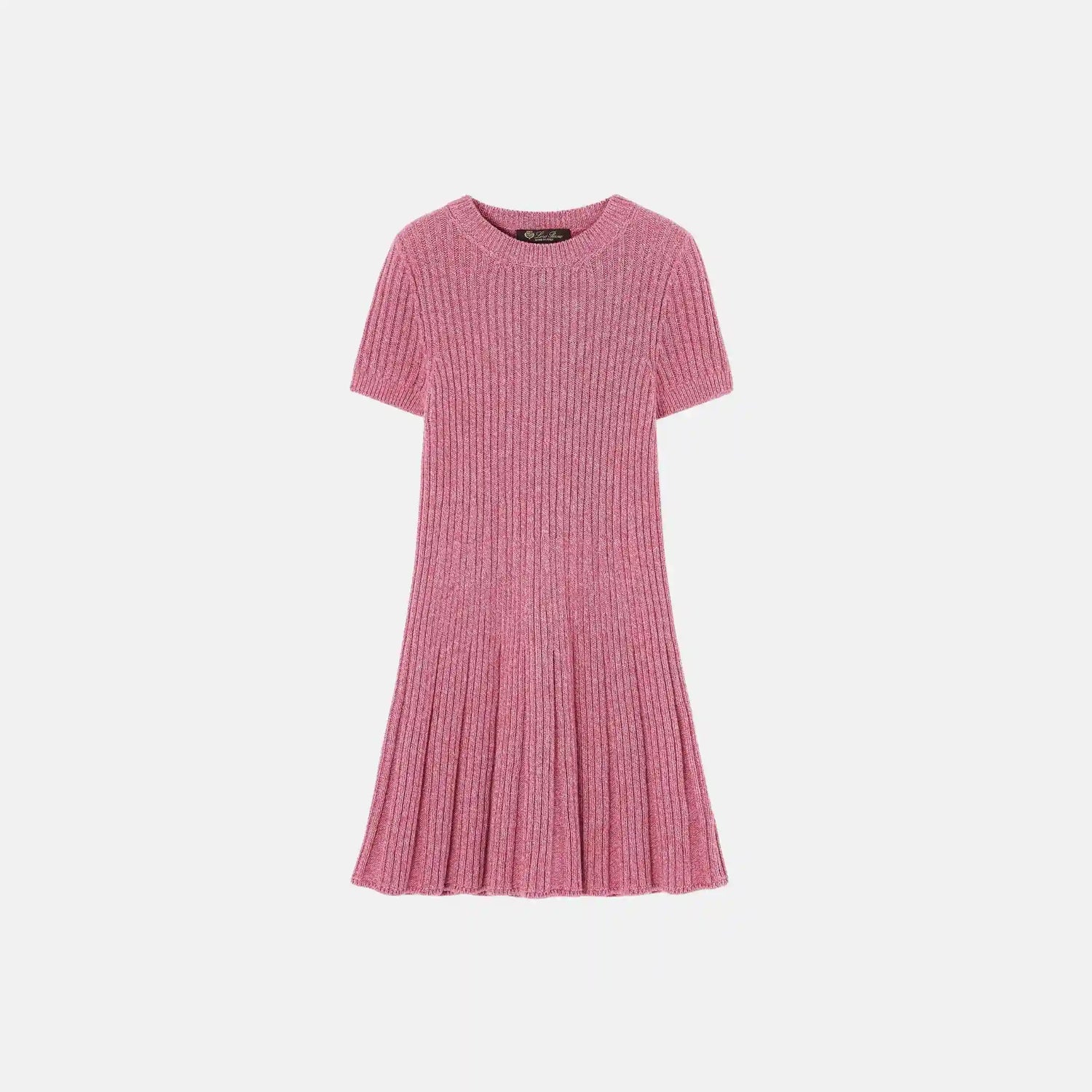 Loro Piana Kids Raindrop Dress in Cashmere and Cotton, Front
