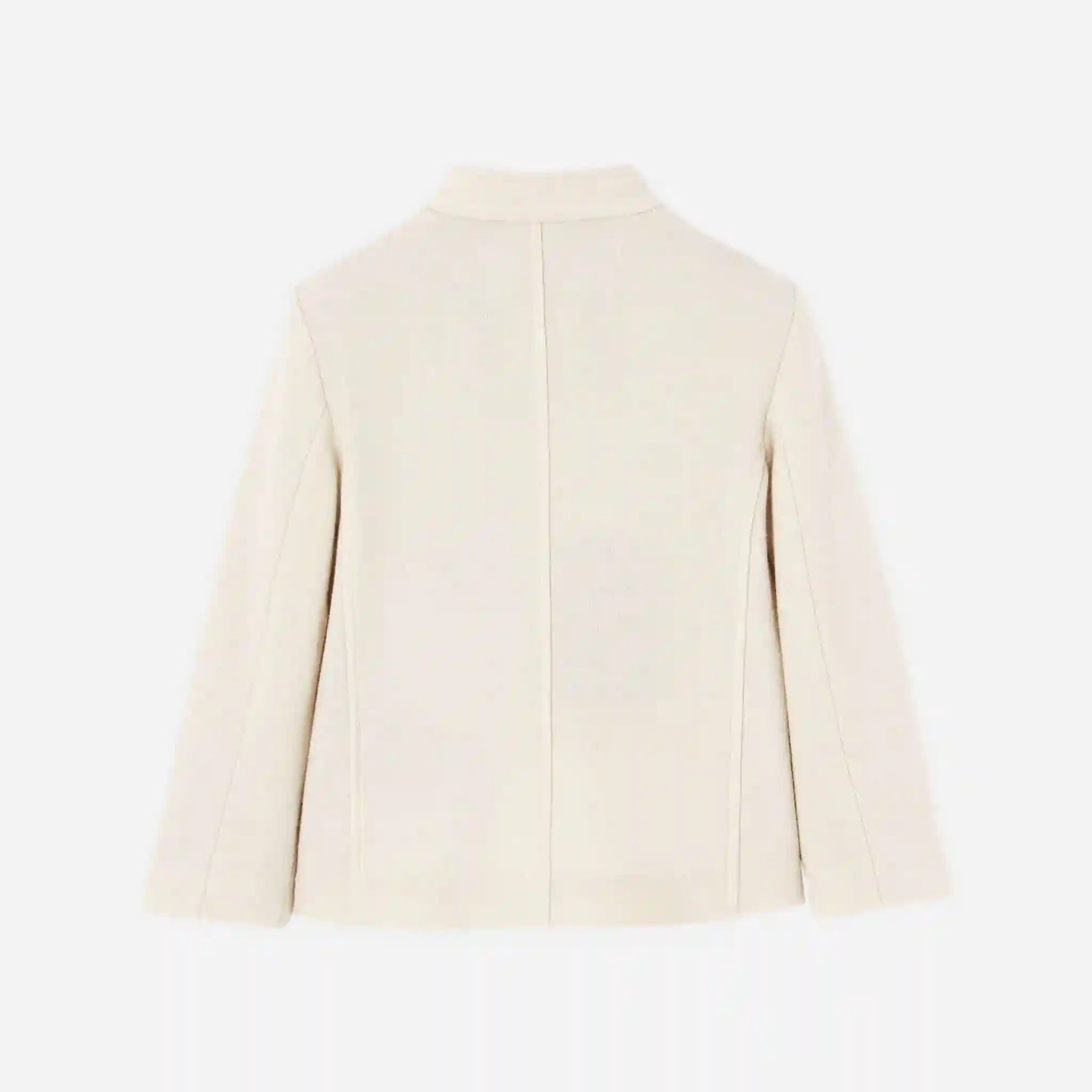 Loro Piana Kids Spagna Jacket in Jersey Novalis, Chalk, Back