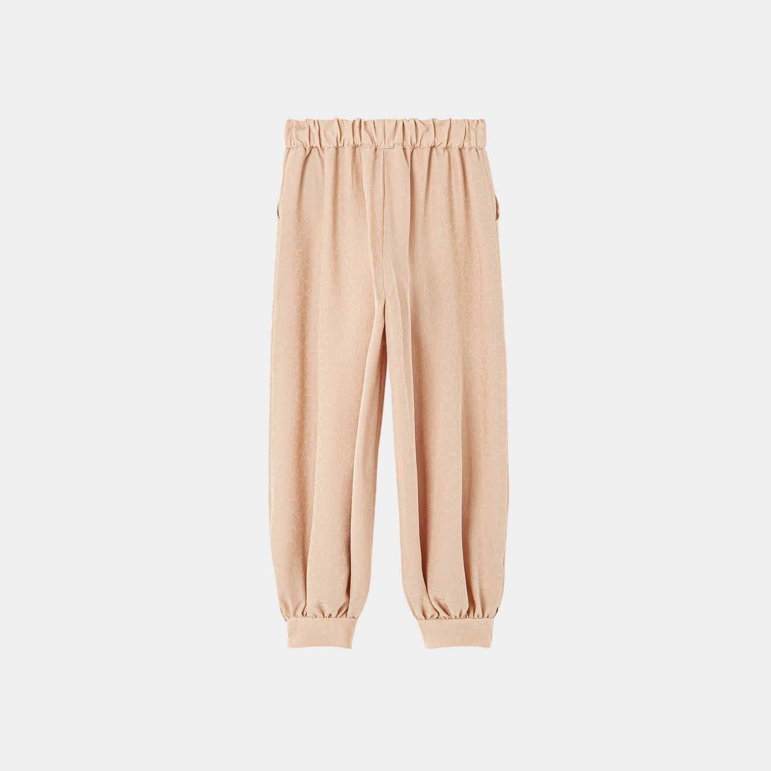 Loro Piana Kids Tayss Trousers Silk, Natural Shell, Back