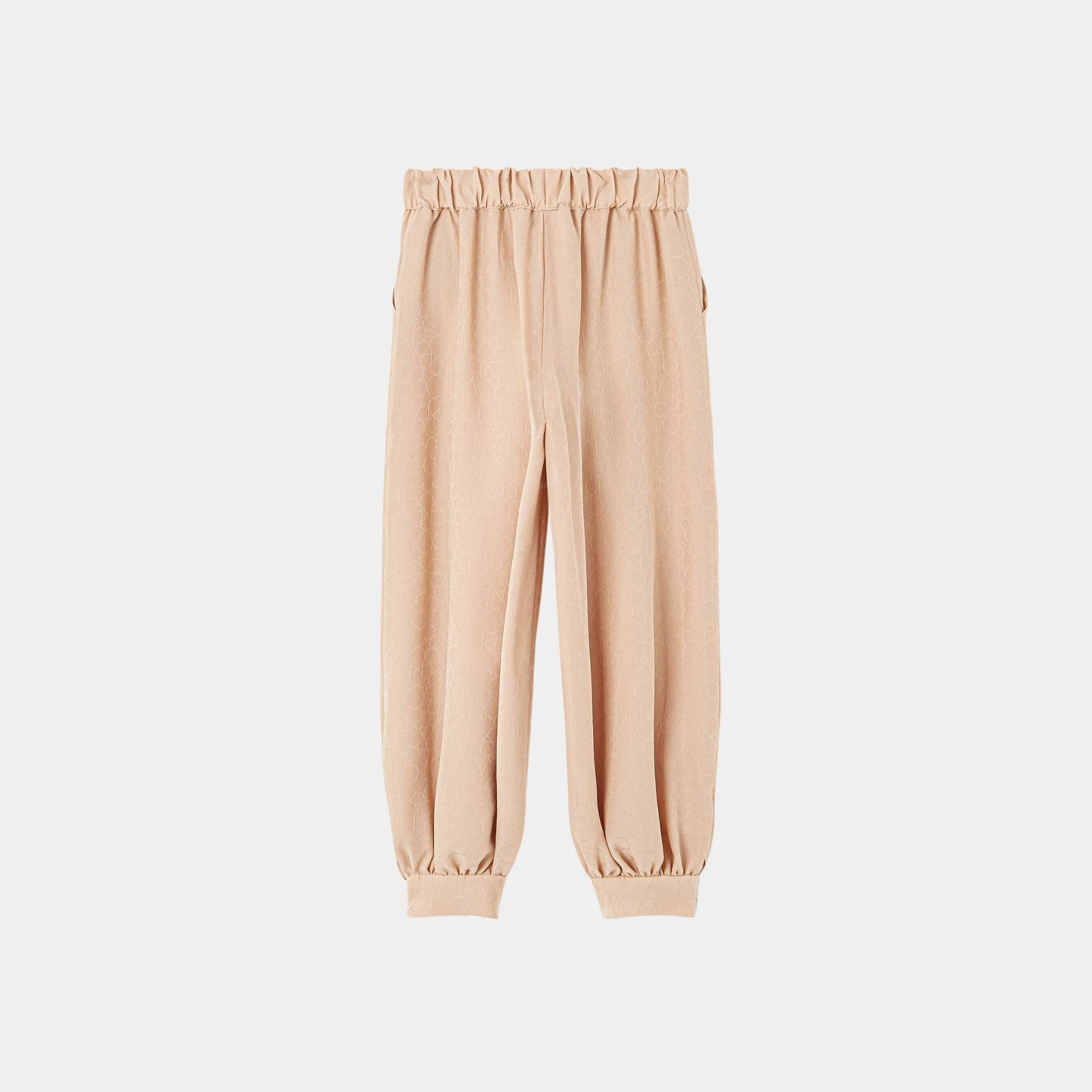 Loro Piana Kids Tayss Trousers Silk, Natural Shell, Back