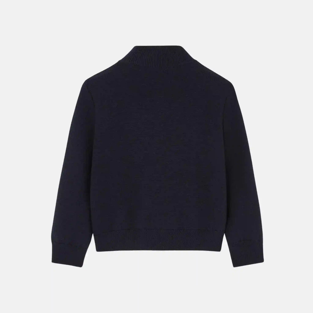 Loro Piana Kids Wonderland Bomber Jacket Wish Wool, Navy Blue, Back