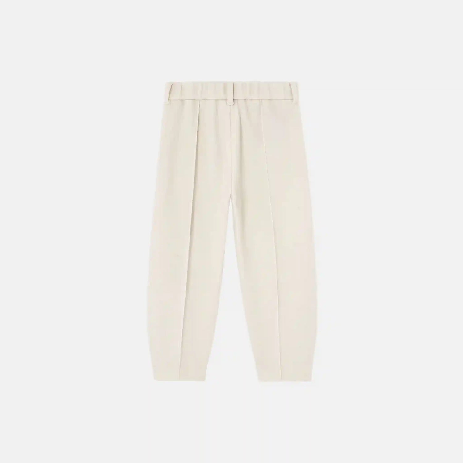 Loro Piana Kids Zack Trousers in Jersey Novalis, Chalk, Back