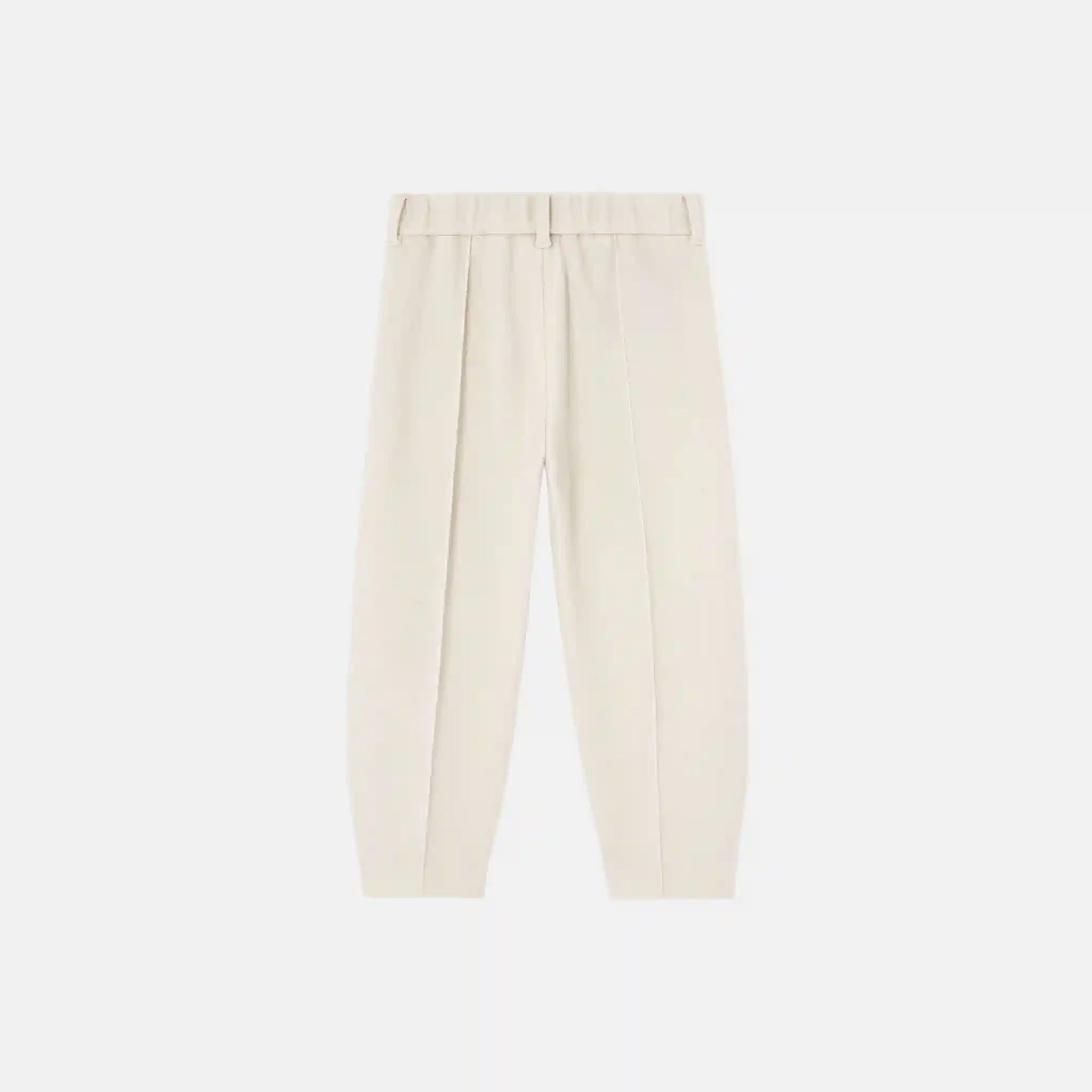 Loro Piana Kids Zack Trousers in Jersey Novalis, Chalk, Back