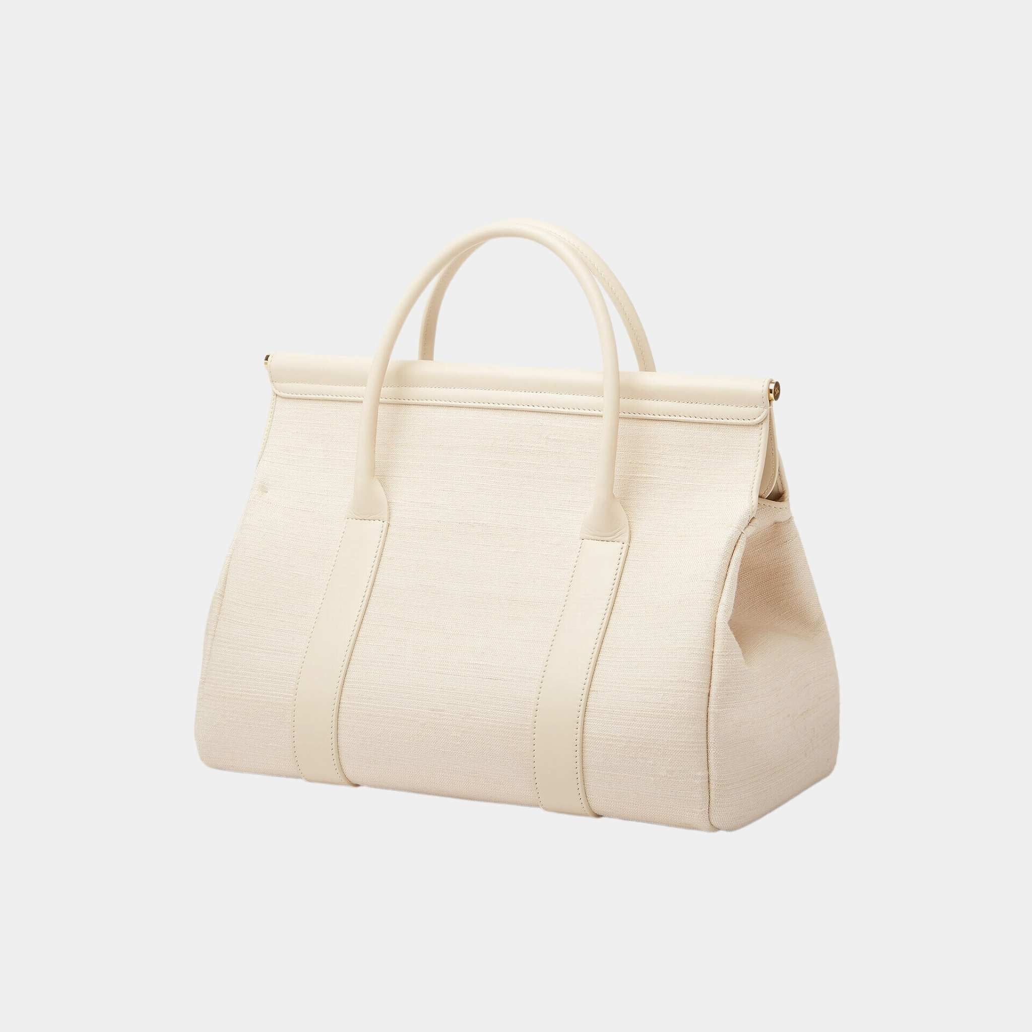 Loro Piana Loom bag L32 Silk, Birch Bark, Back