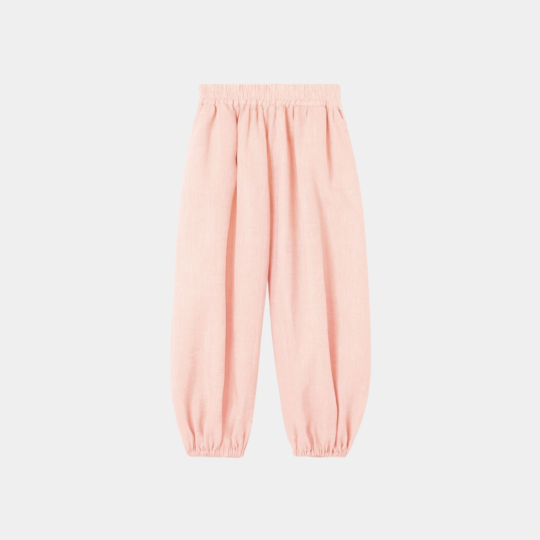 Loro Piana Lotty Trousers Linen, Peach Candle, Front